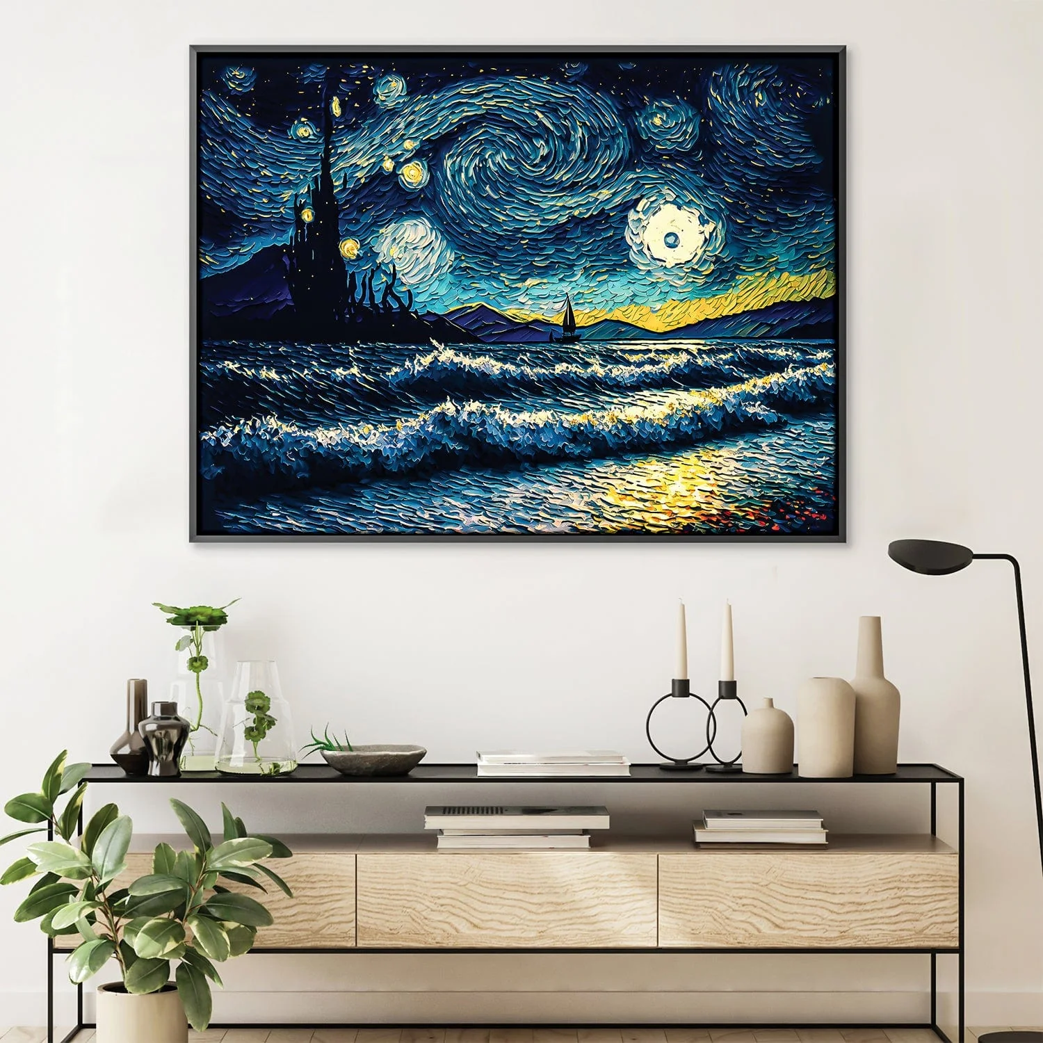 Starry Waves Canvas - Image 4