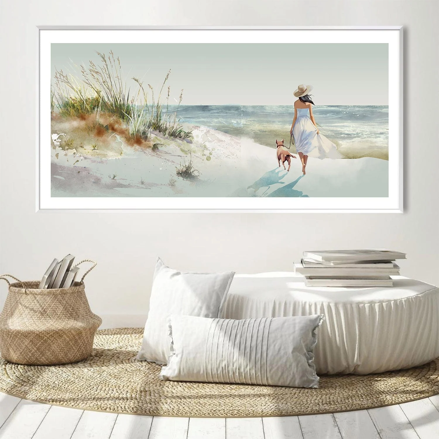 Stroll to the Sea Canvas - Image 3
