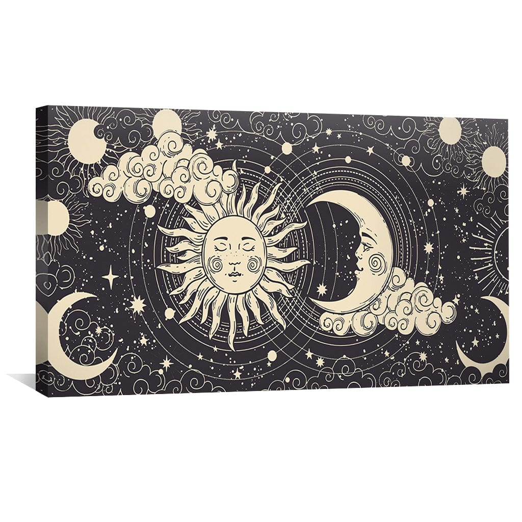 Sun Meets Moon Canvas - Image 4