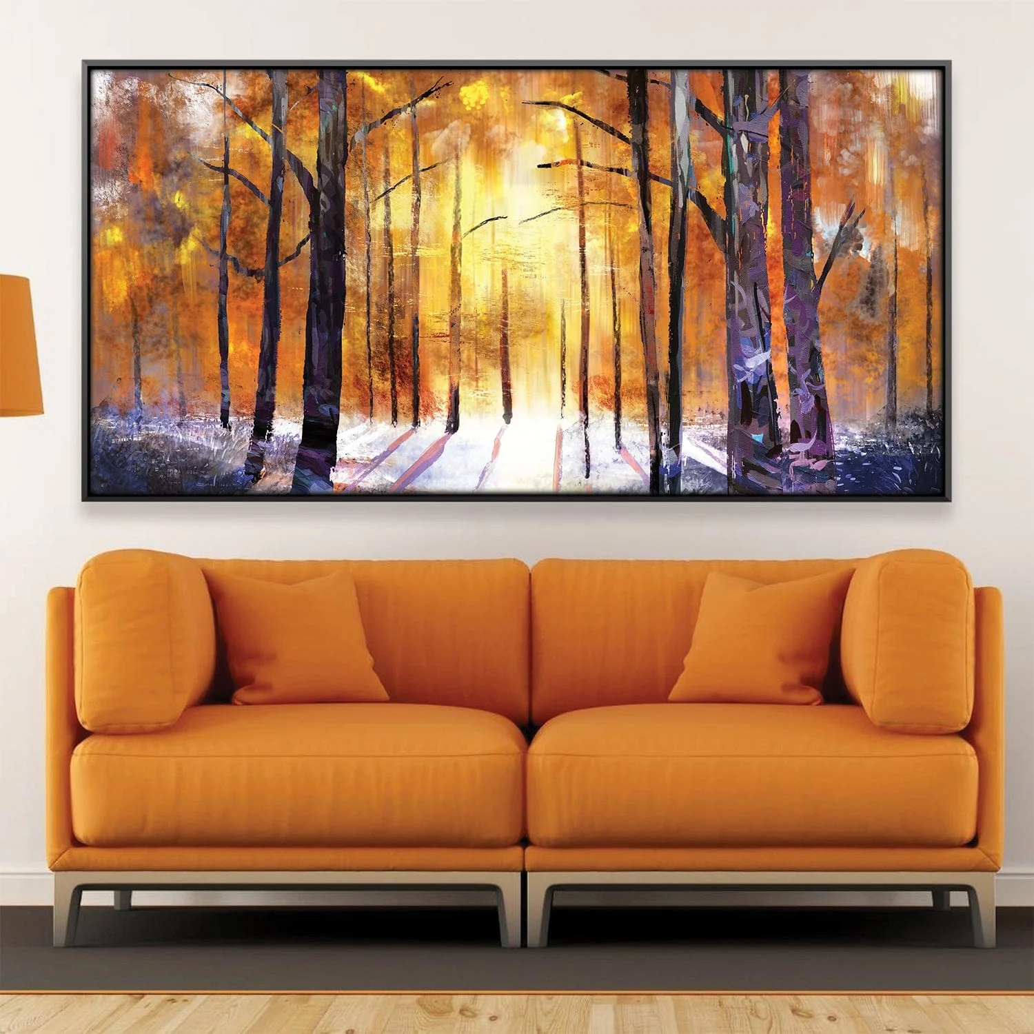 Sunlit Birchtrees Canvas