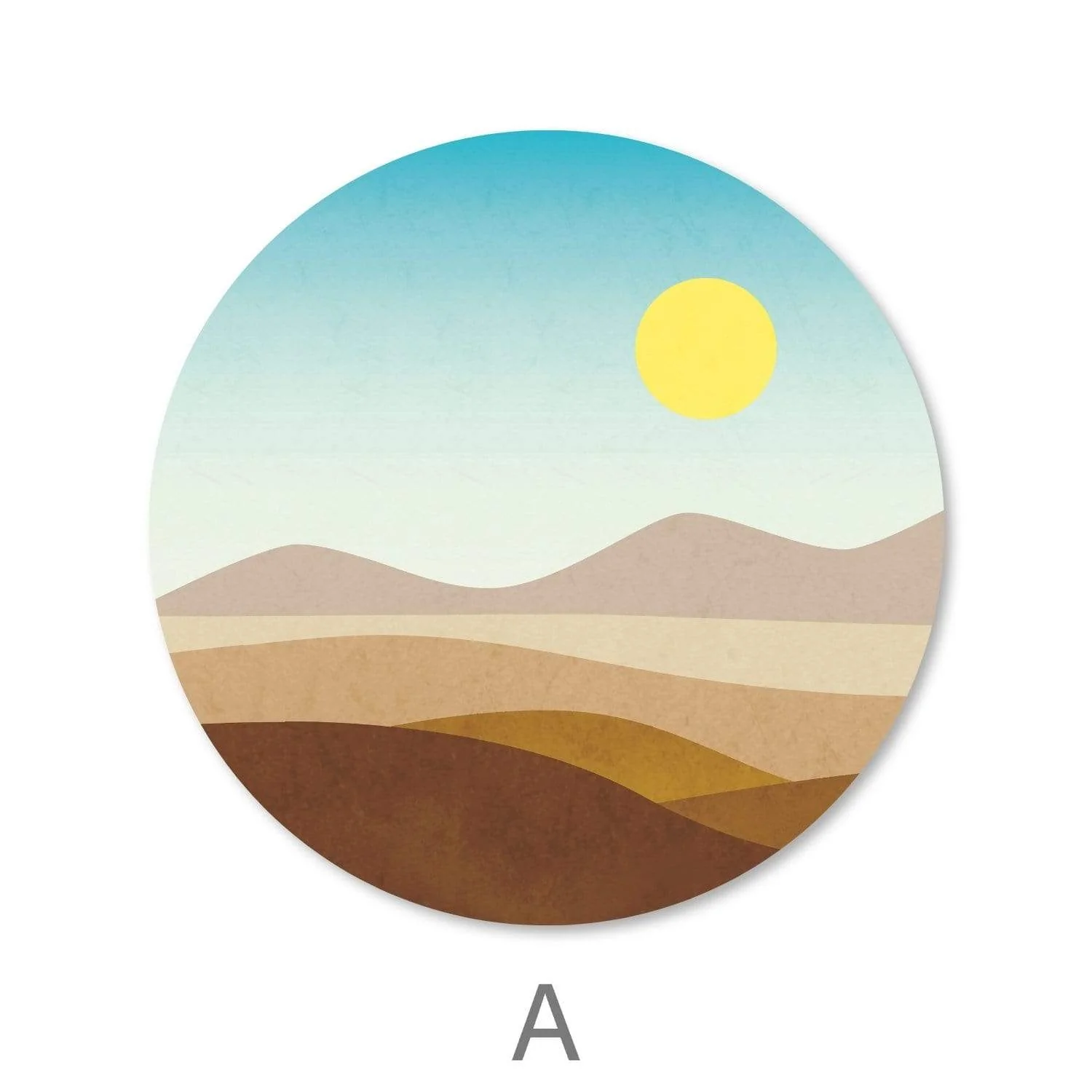 Sunny Plains Canvas - Circle - Image 3