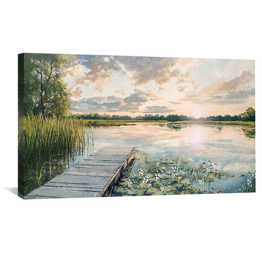 Sunset Dock Canvas - Image 4
