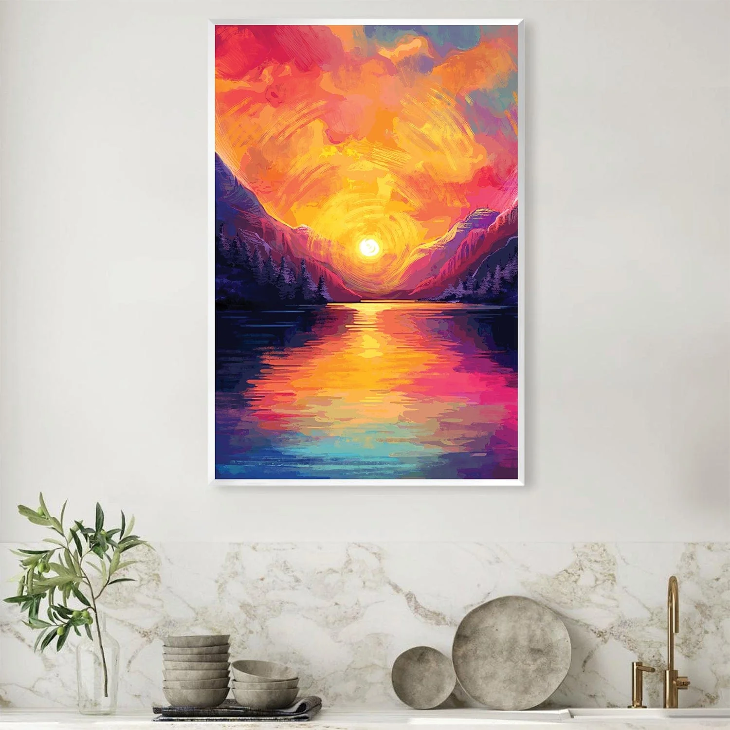 Sunset Mirage Canvas - Image 3