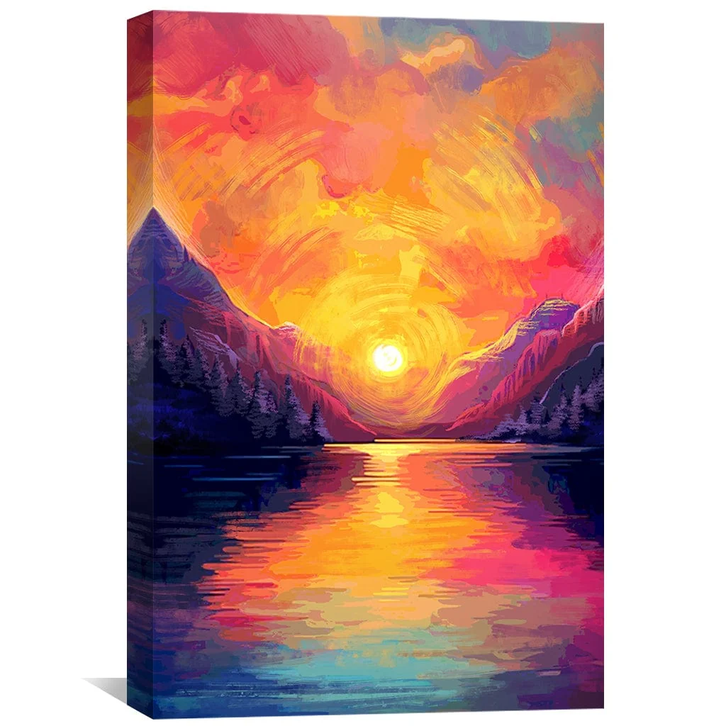 Sunset Mirage Canvas - Image 4