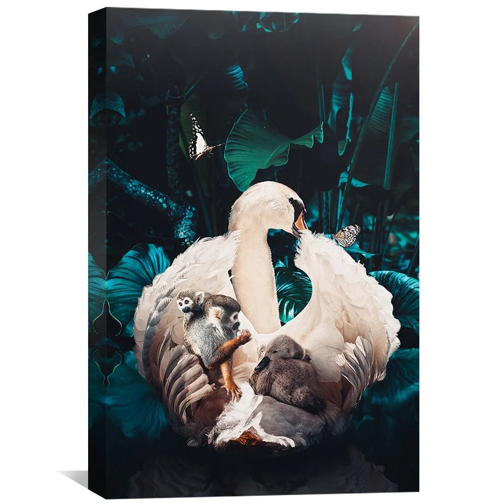 Swan 1 Canvas - Image 2