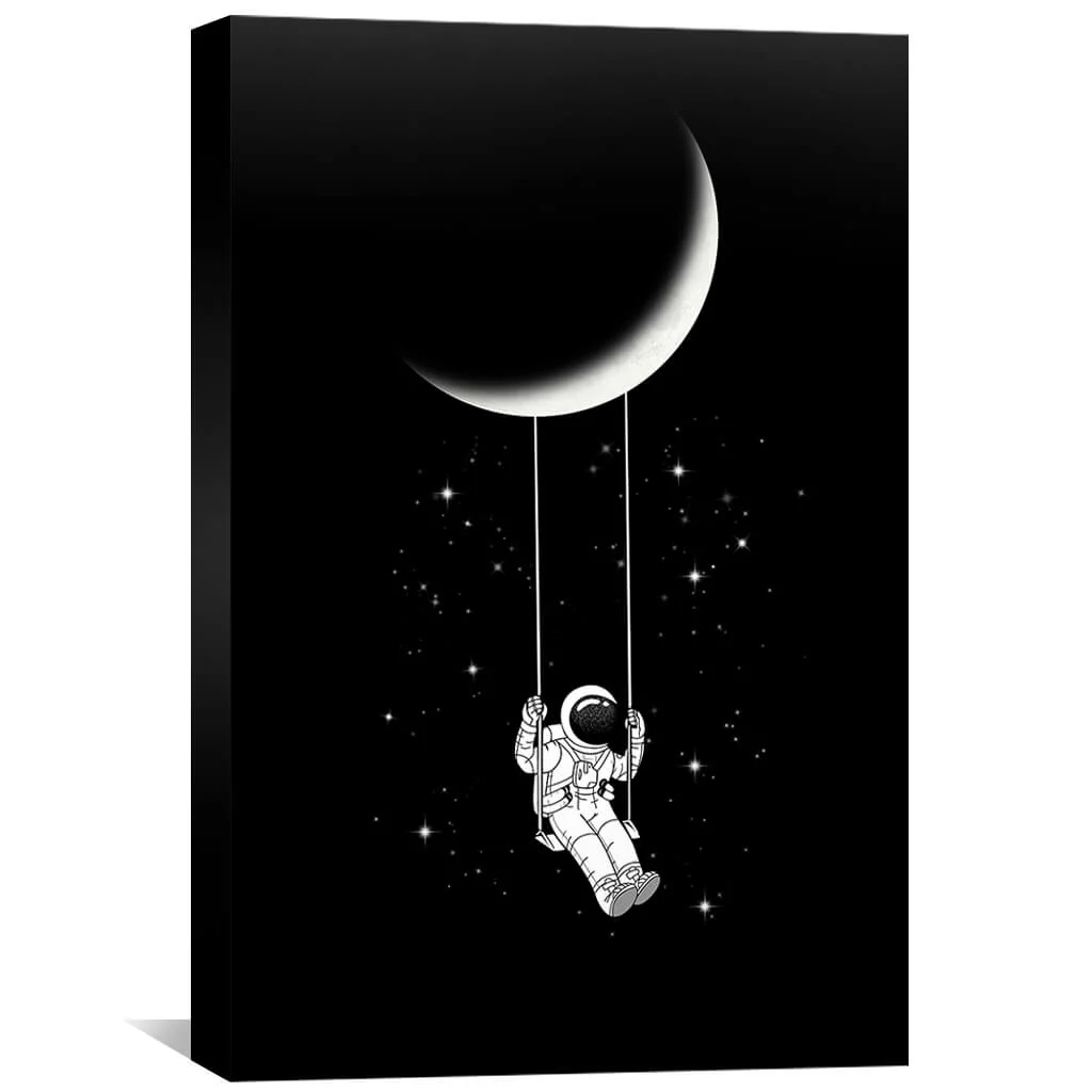 Swinging Astronaut Canvas - Image 2