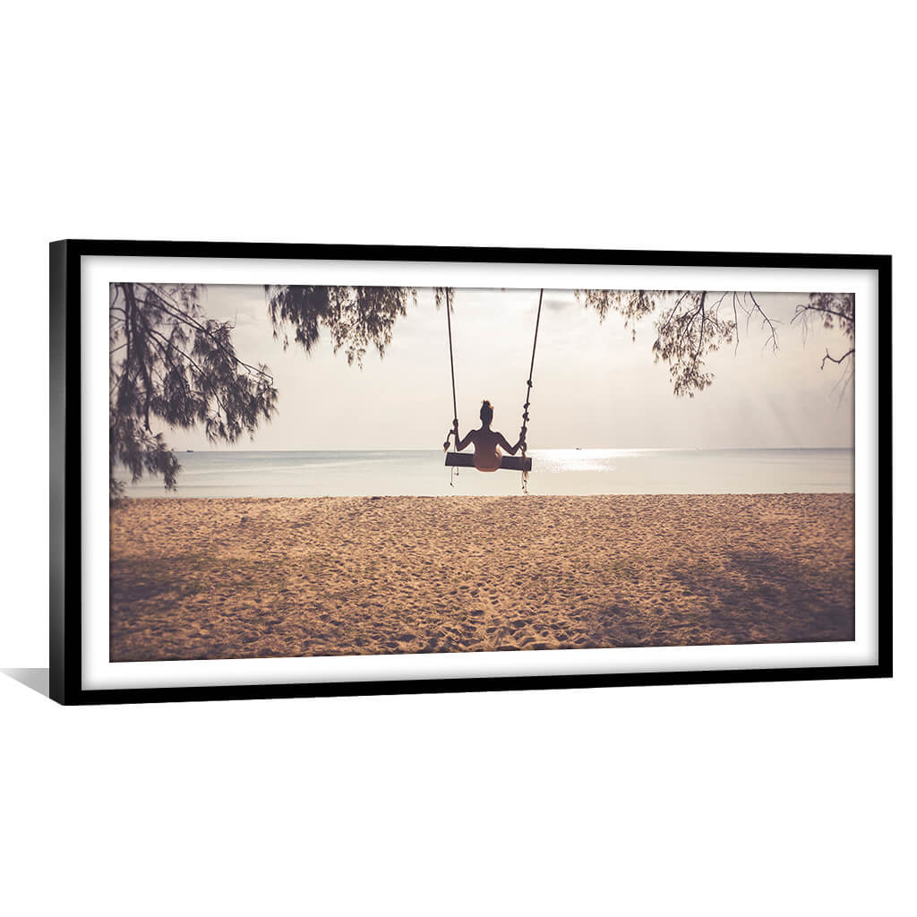 Swinging Beach Landscape Print - Image 2