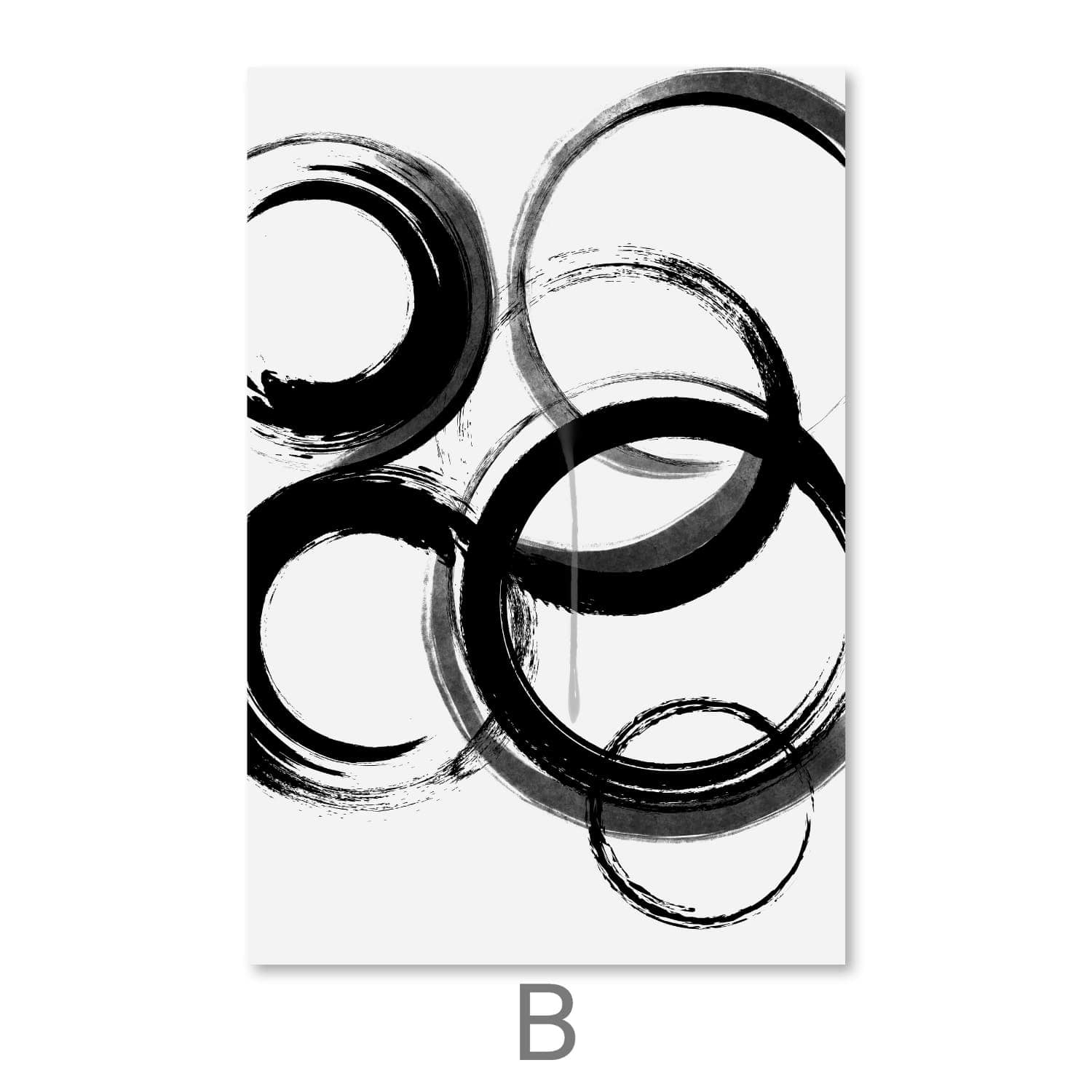 Swirling Noir Canvas - Image 4