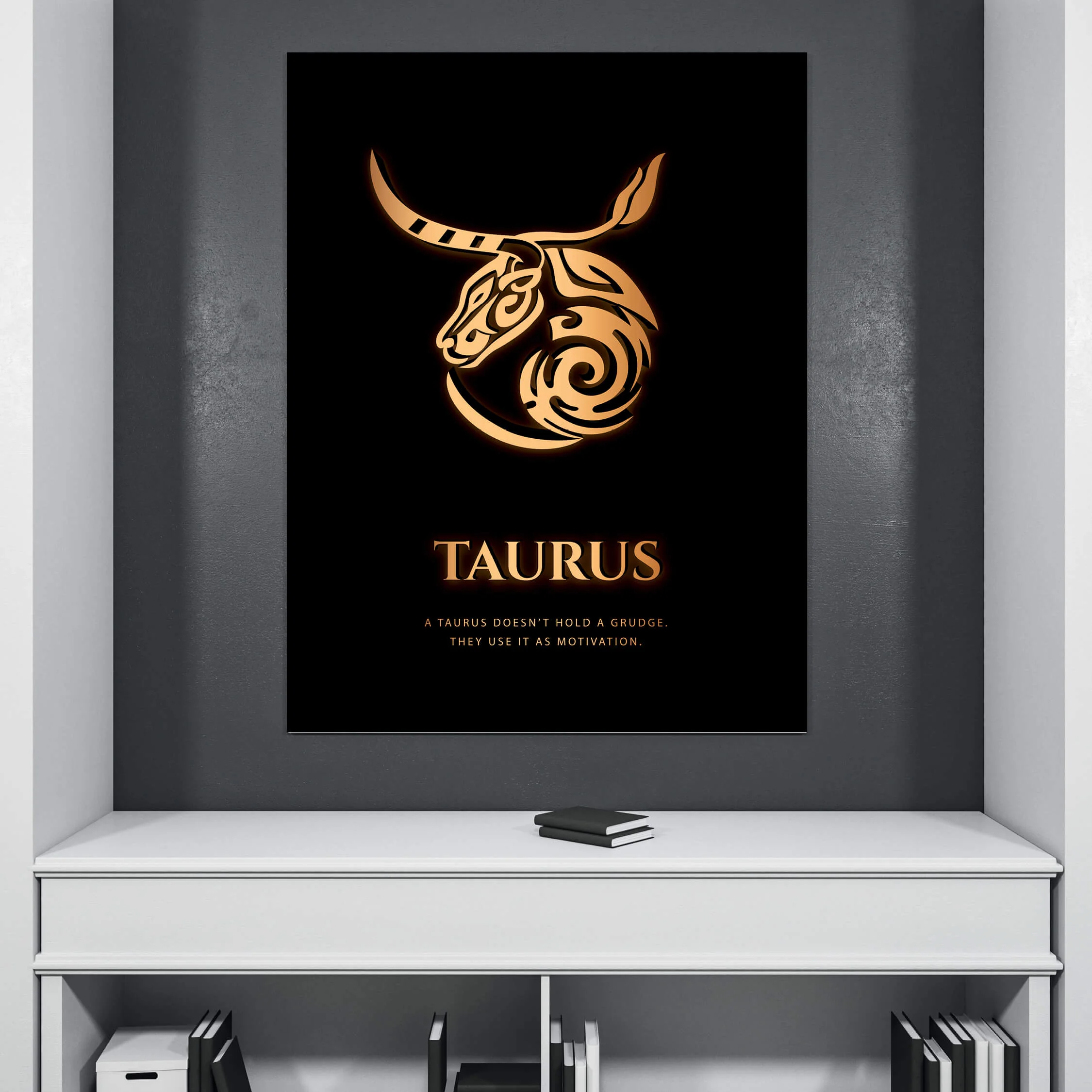Taurus - Gold Canvas - Image 3
