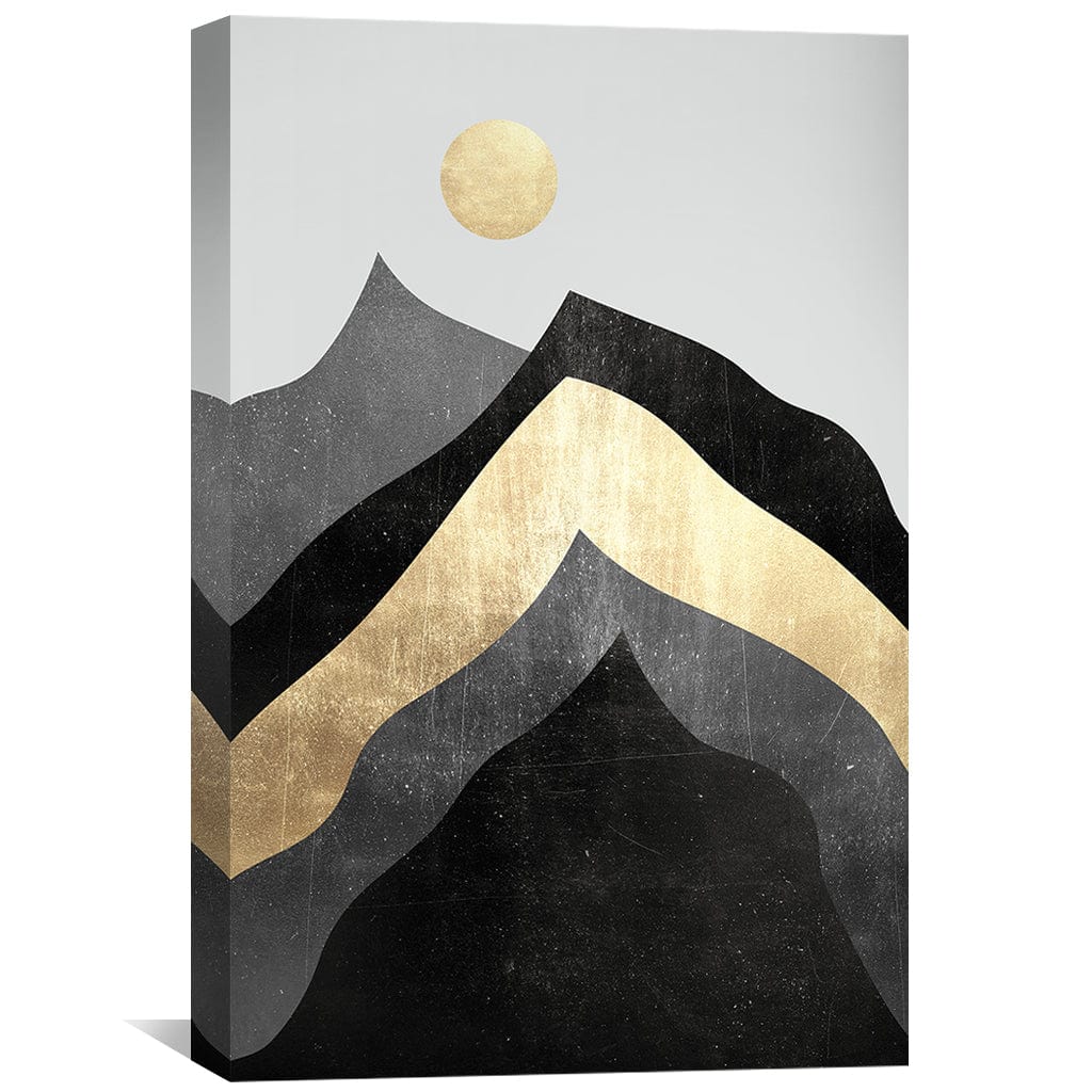 Textured Mountain Collage Canvas - Image 4