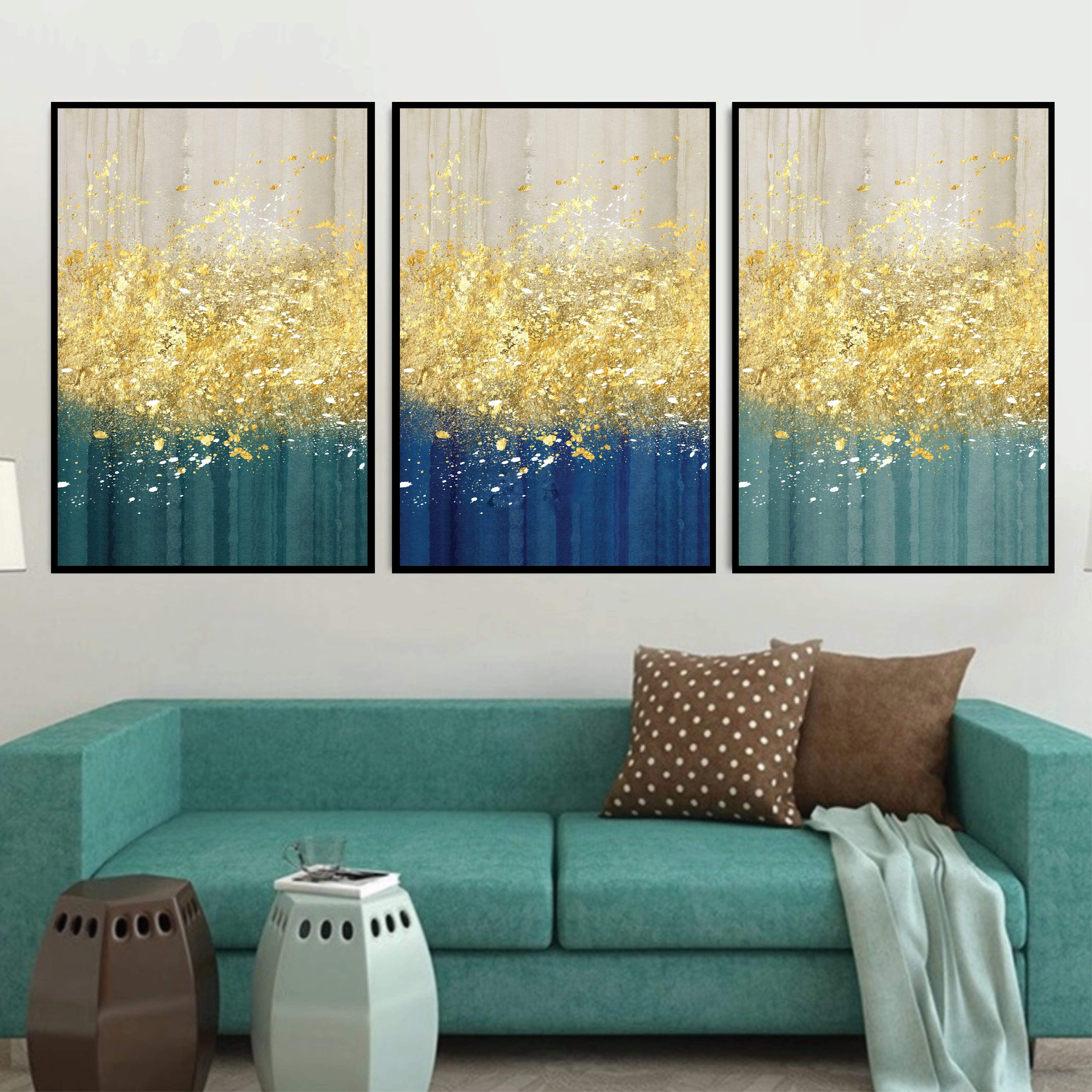 The Golden Splash Canvas - Image 3