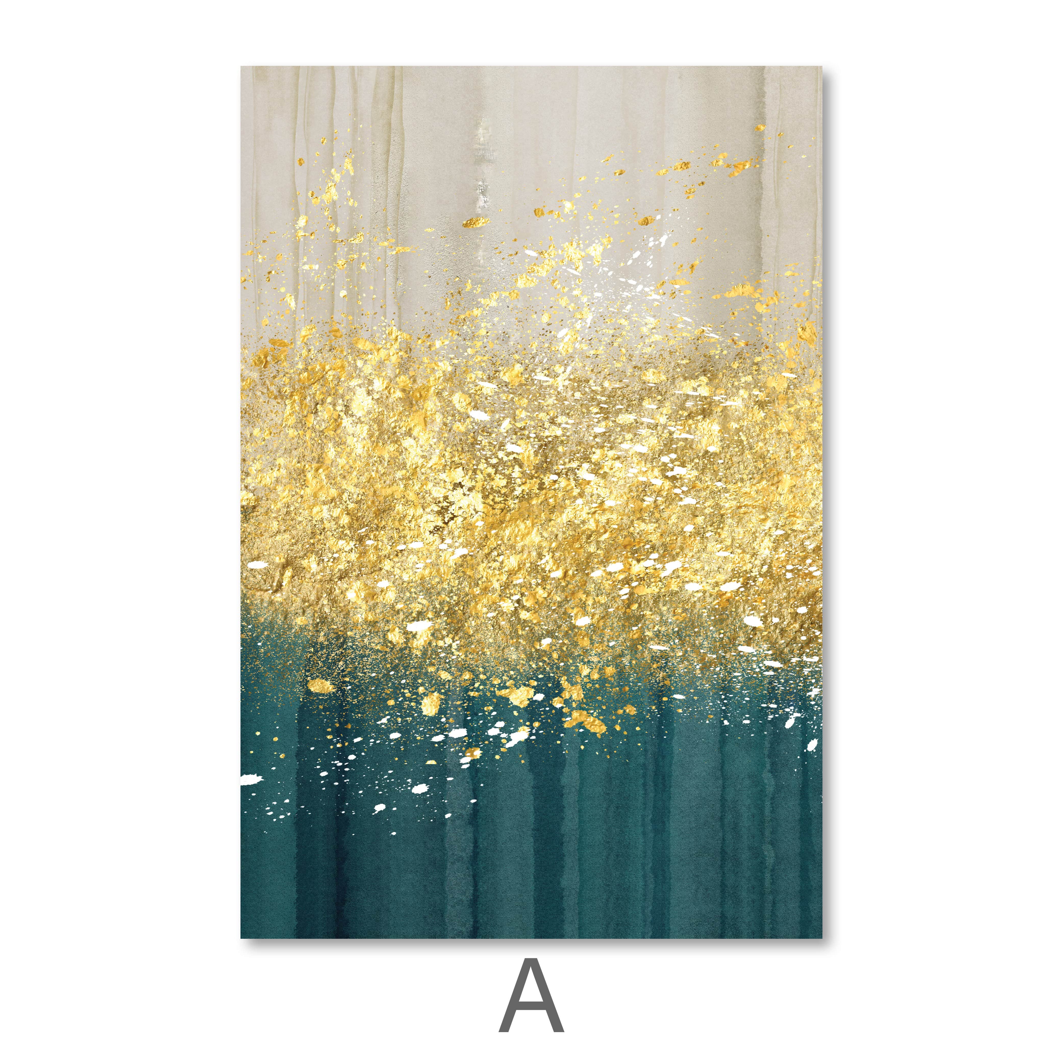 The Golden Splash Canvas - Image 6