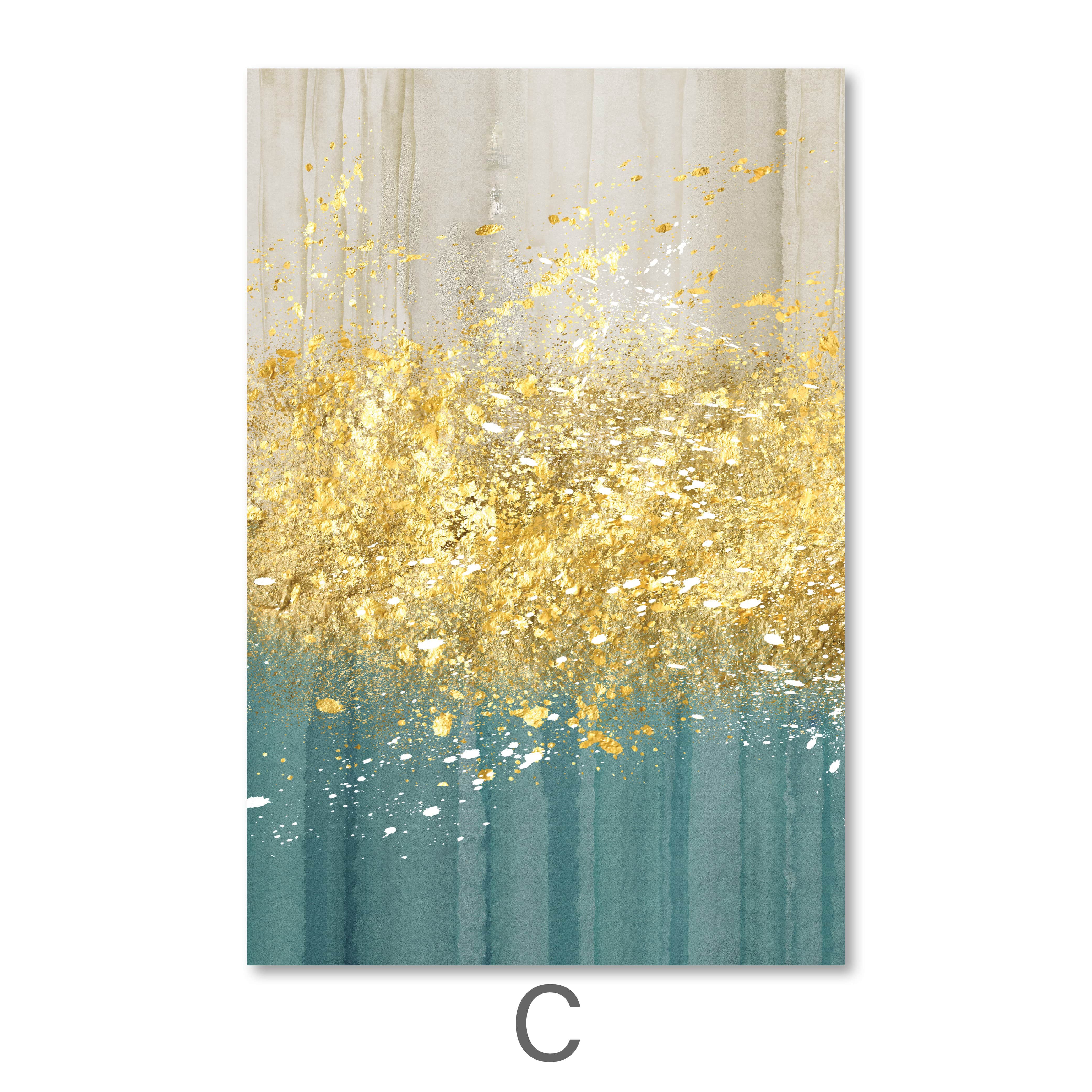 The Golden Splash Canvas - Image 8