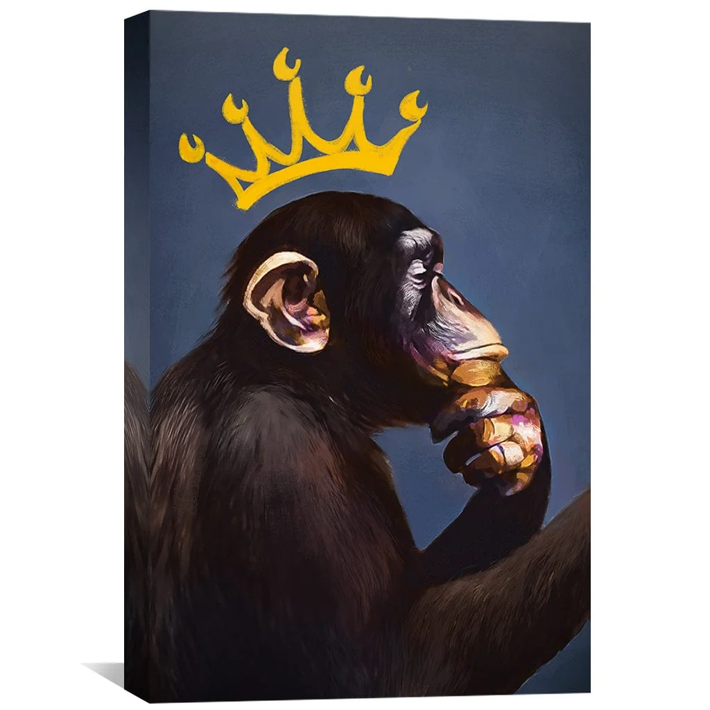 Thinking Primate Canvas - Image 2