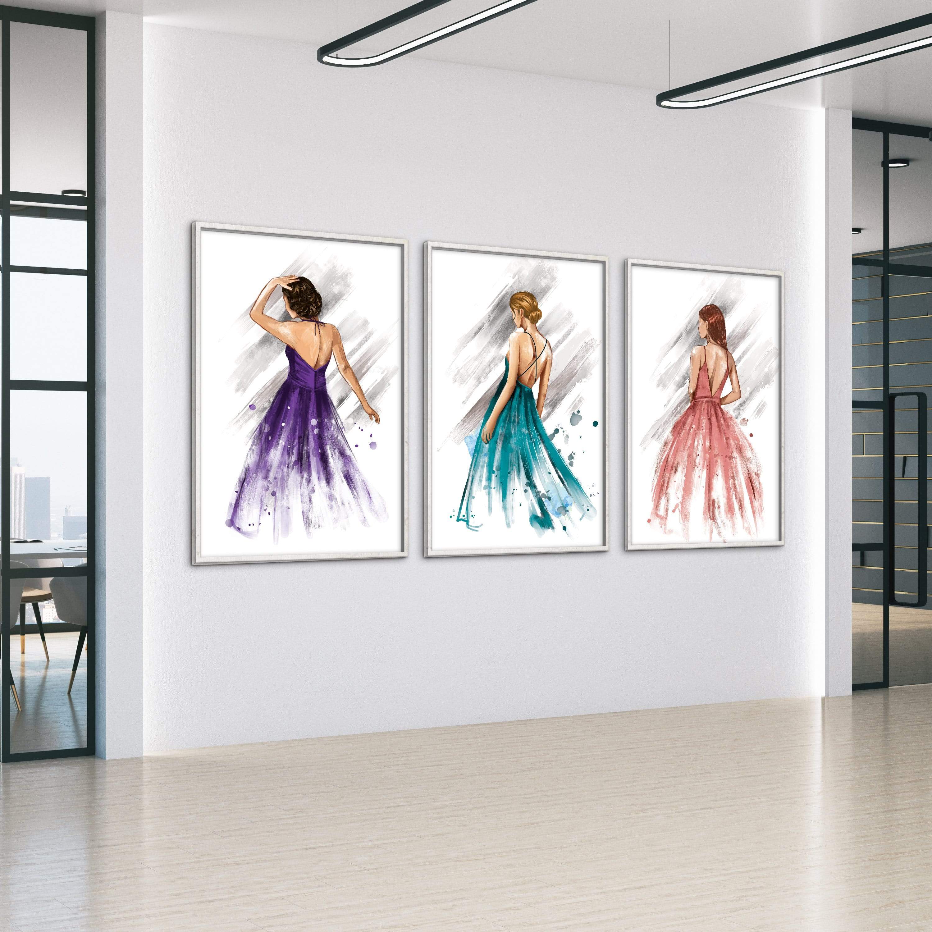 Three Gowns Canvas - Image 4