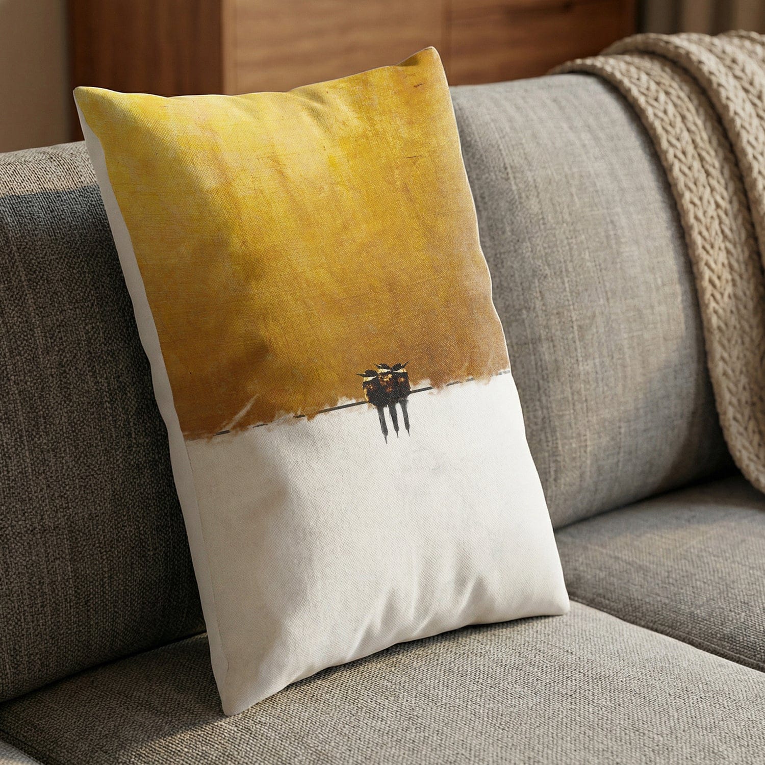 Three Little Birds Cushion - Image 2