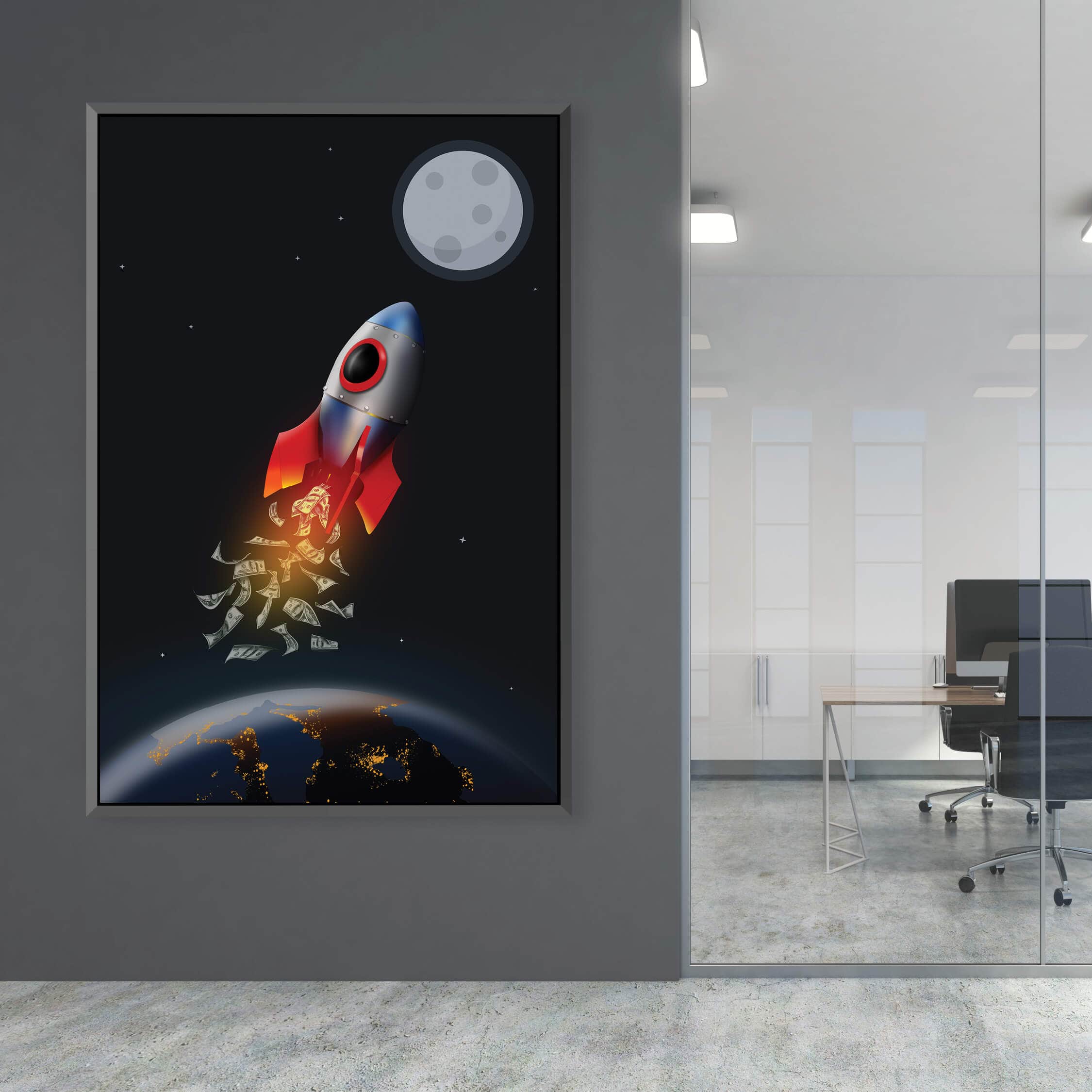 To The Moon Canvas - Image 3
