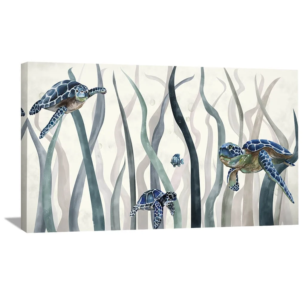 Tranquil Turtles Canvas - Single Panel - Image 4