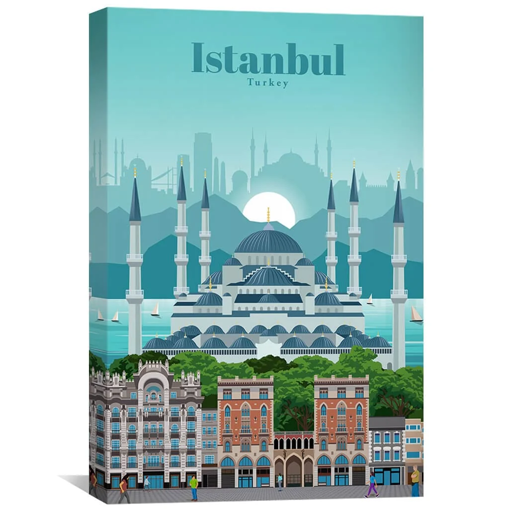 Travel to Istanbul Canvas - Studio 324 - Image 2