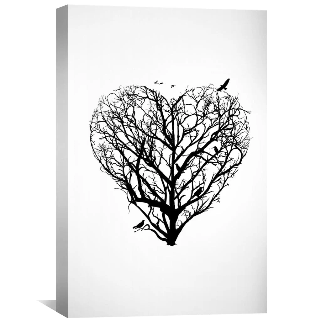 Tree of Illusion Heart Canvas - Image 2