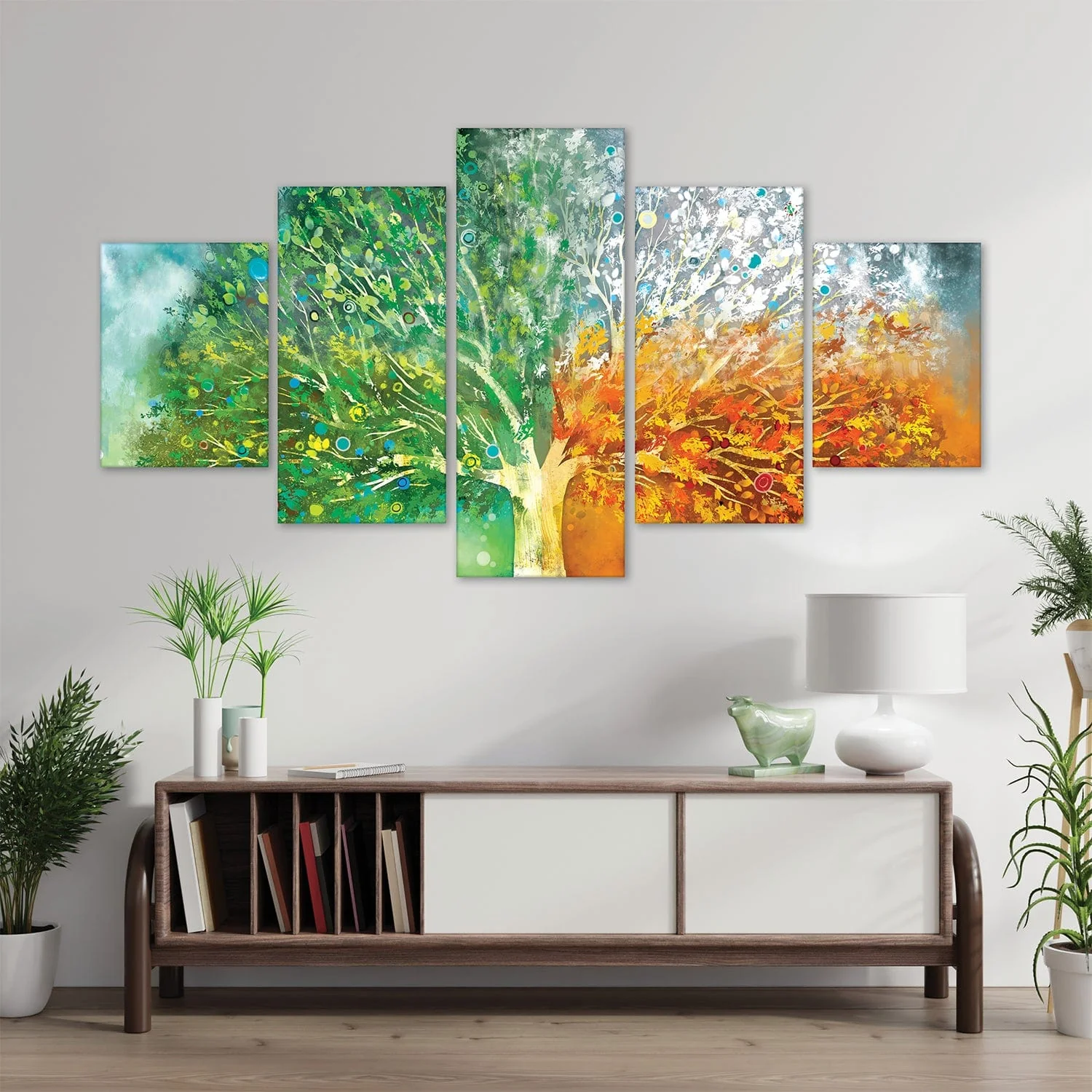 Tree Stages Canvas - 5 Panel