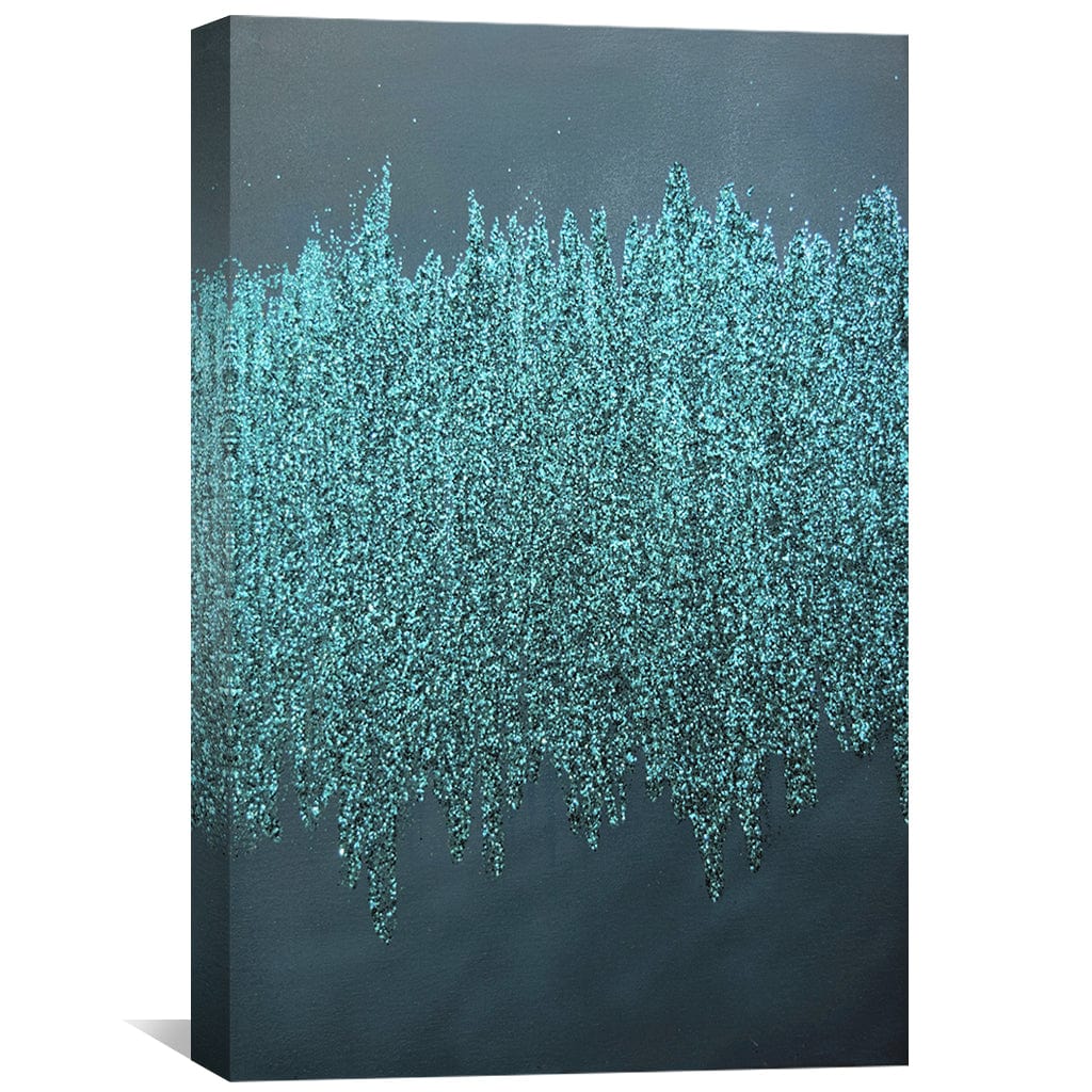 Turquoise Shimmer Canvas - Image 2