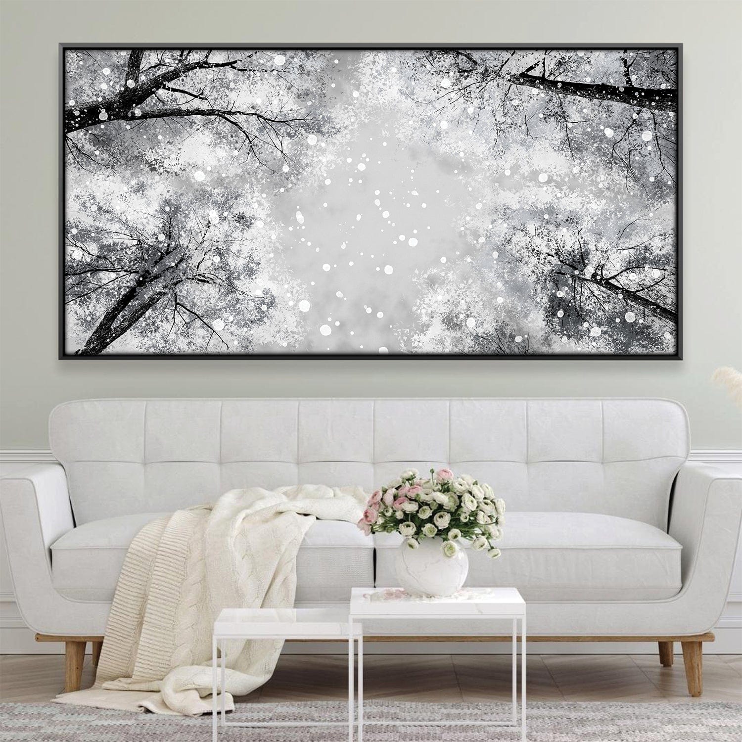 Twilight Snowfall Canvas