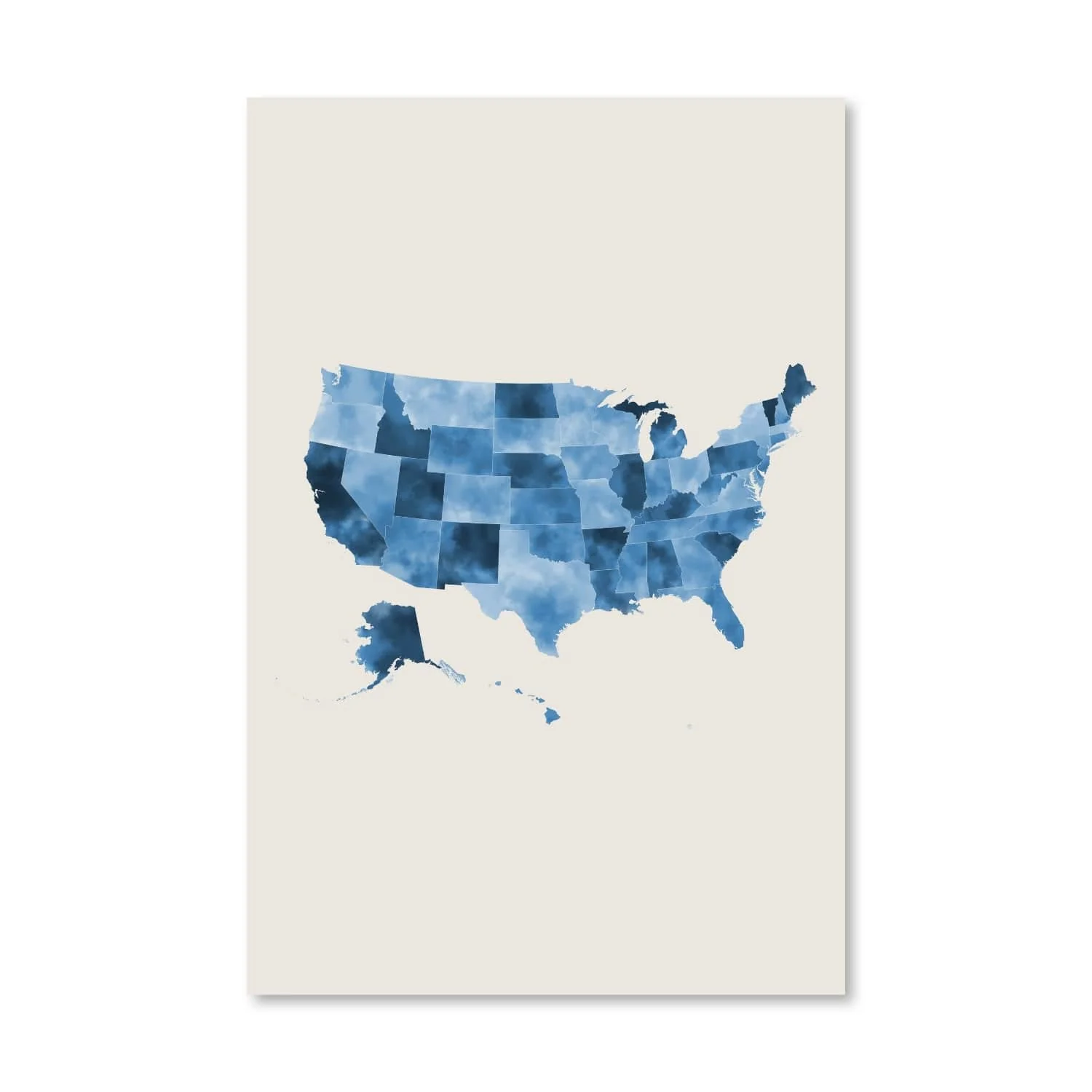 United States of America Watercolor Canvas - Image 6