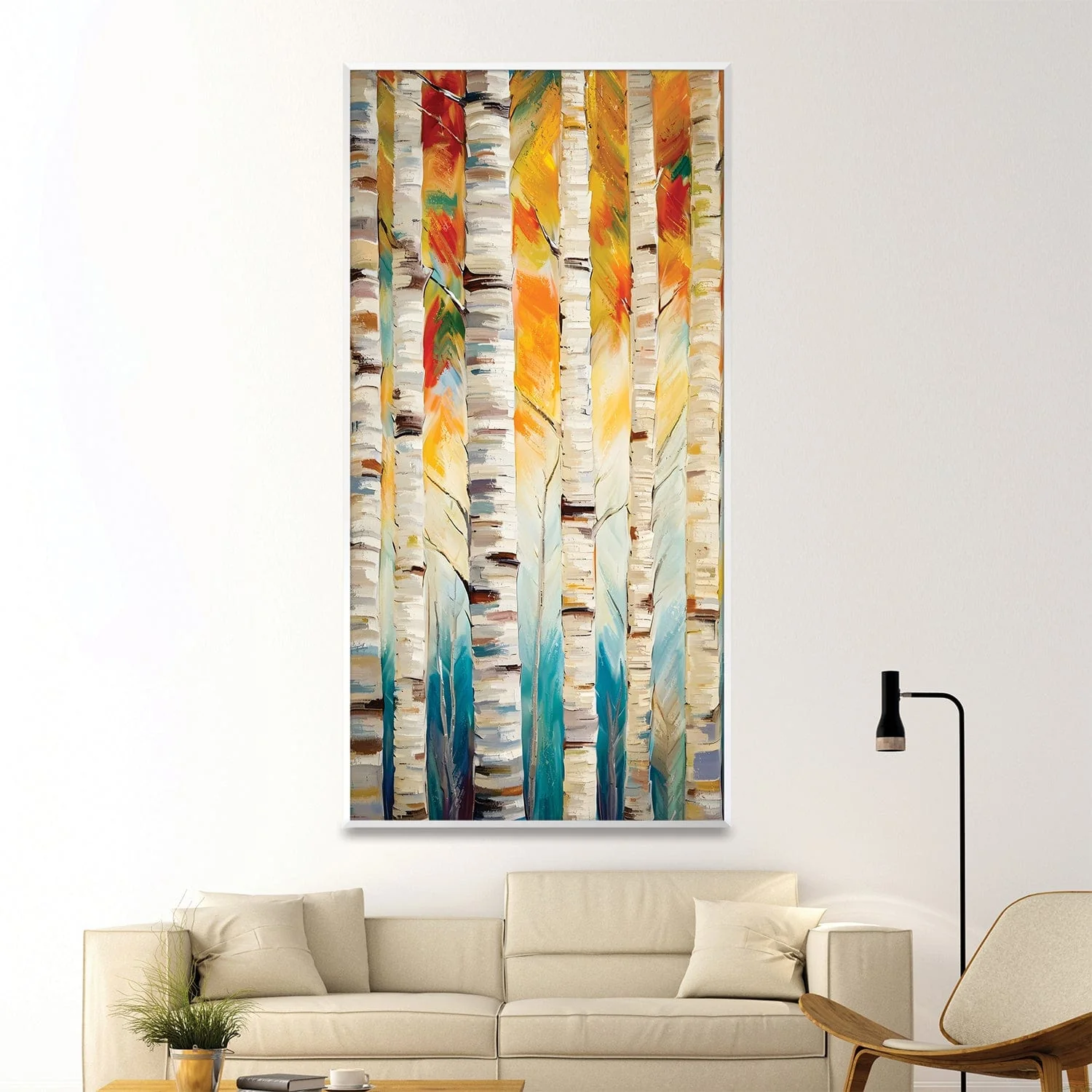 Vibrant Timber Stripes Canvas - Image 3