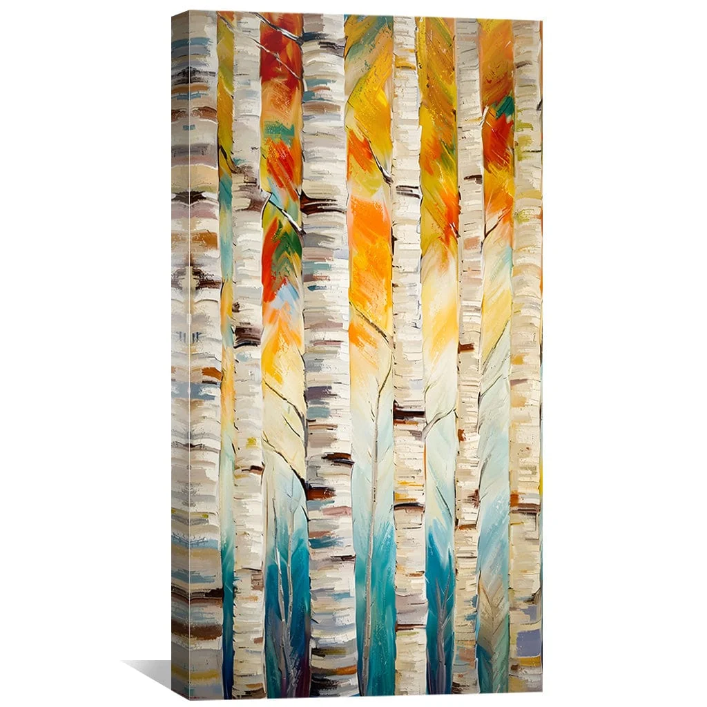 Vibrant Timber Stripes Canvas - Image 4