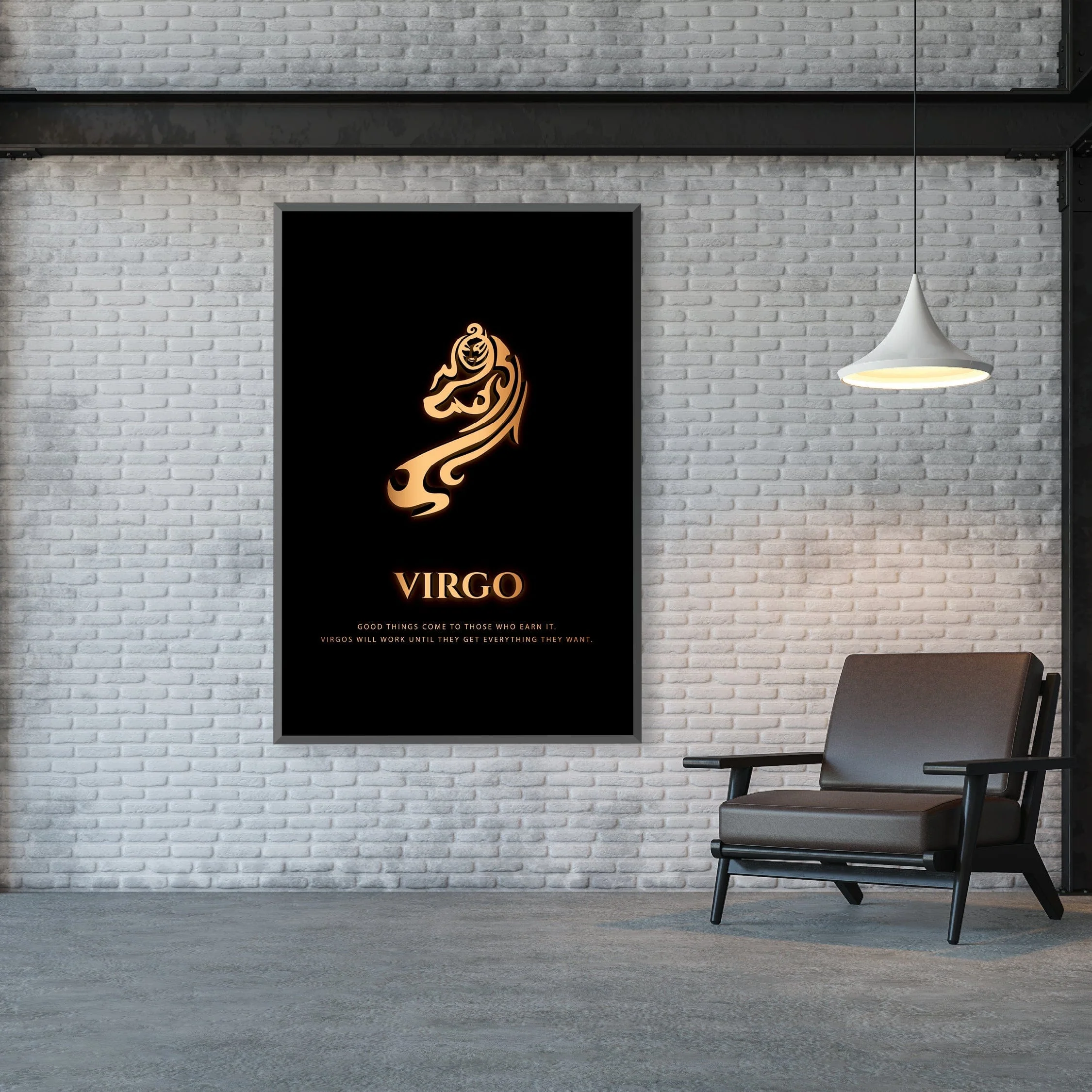 Virgo - Gold Canvas - Image 5
