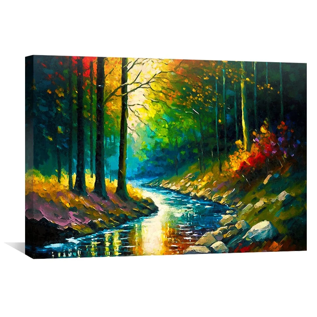Vivid Forest Canvas - Image 2