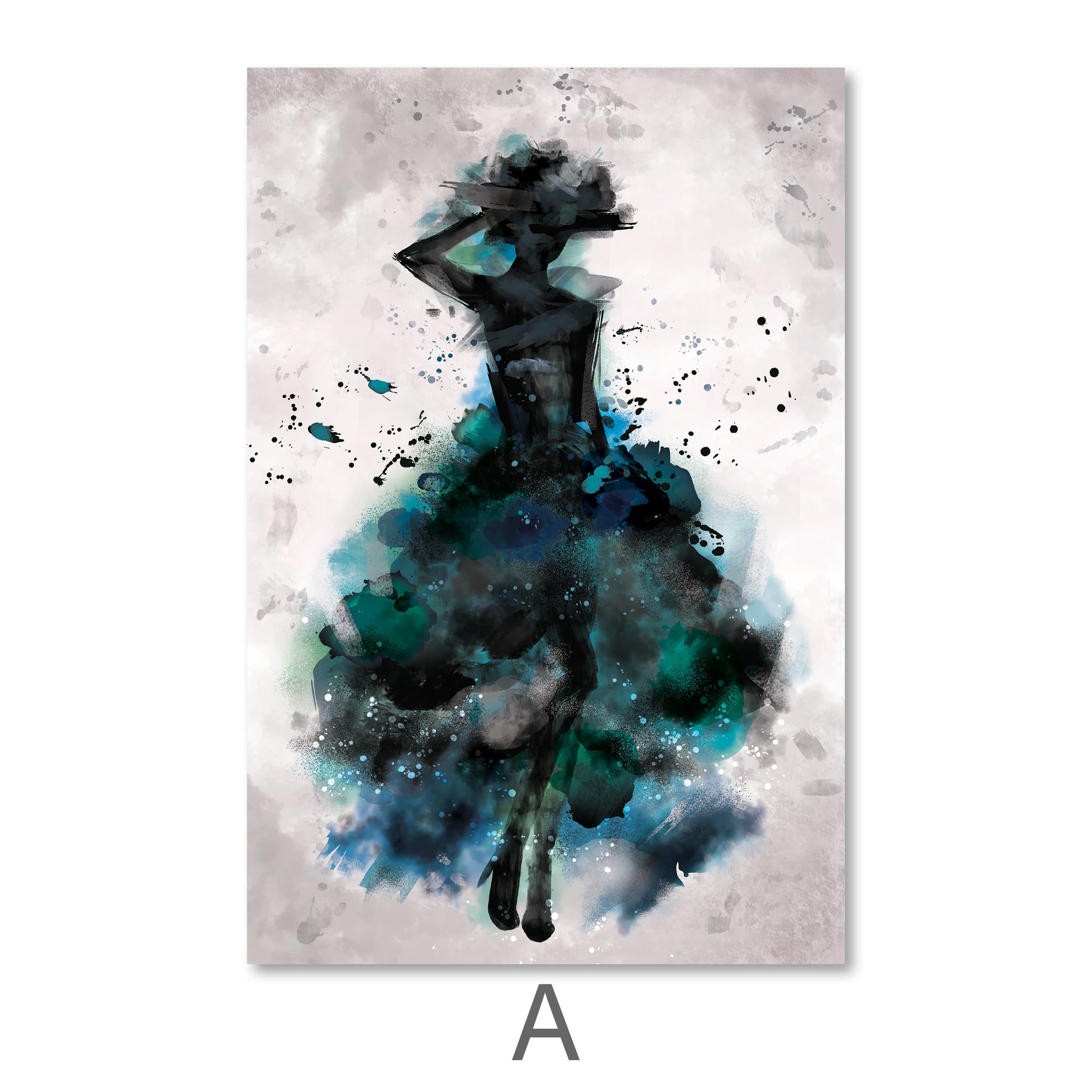Watercolor Ballerina Canvas - Image 5