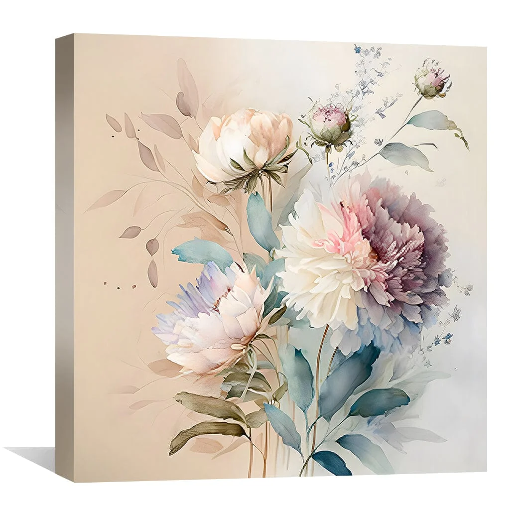 Watercolor Bouquet Canvas - Image 2