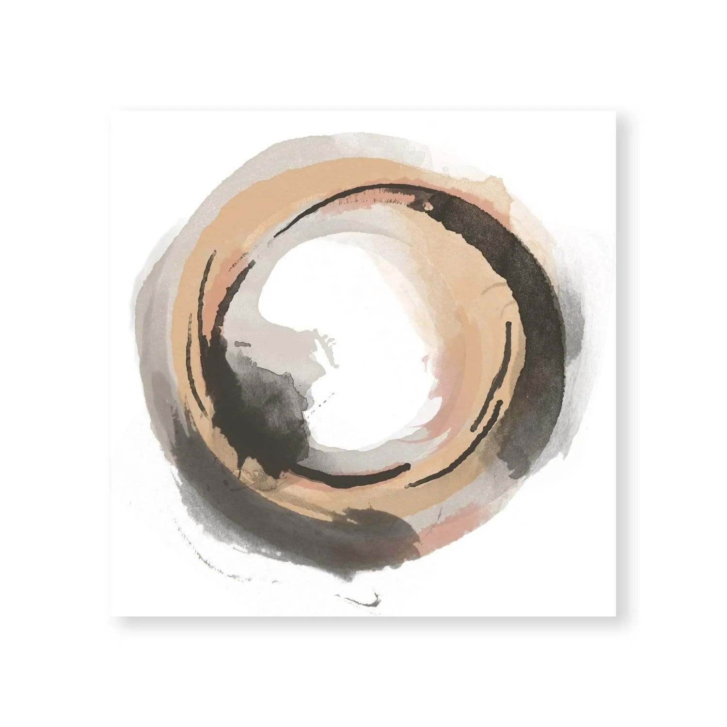Watercolor Circle Canvas - Image 3