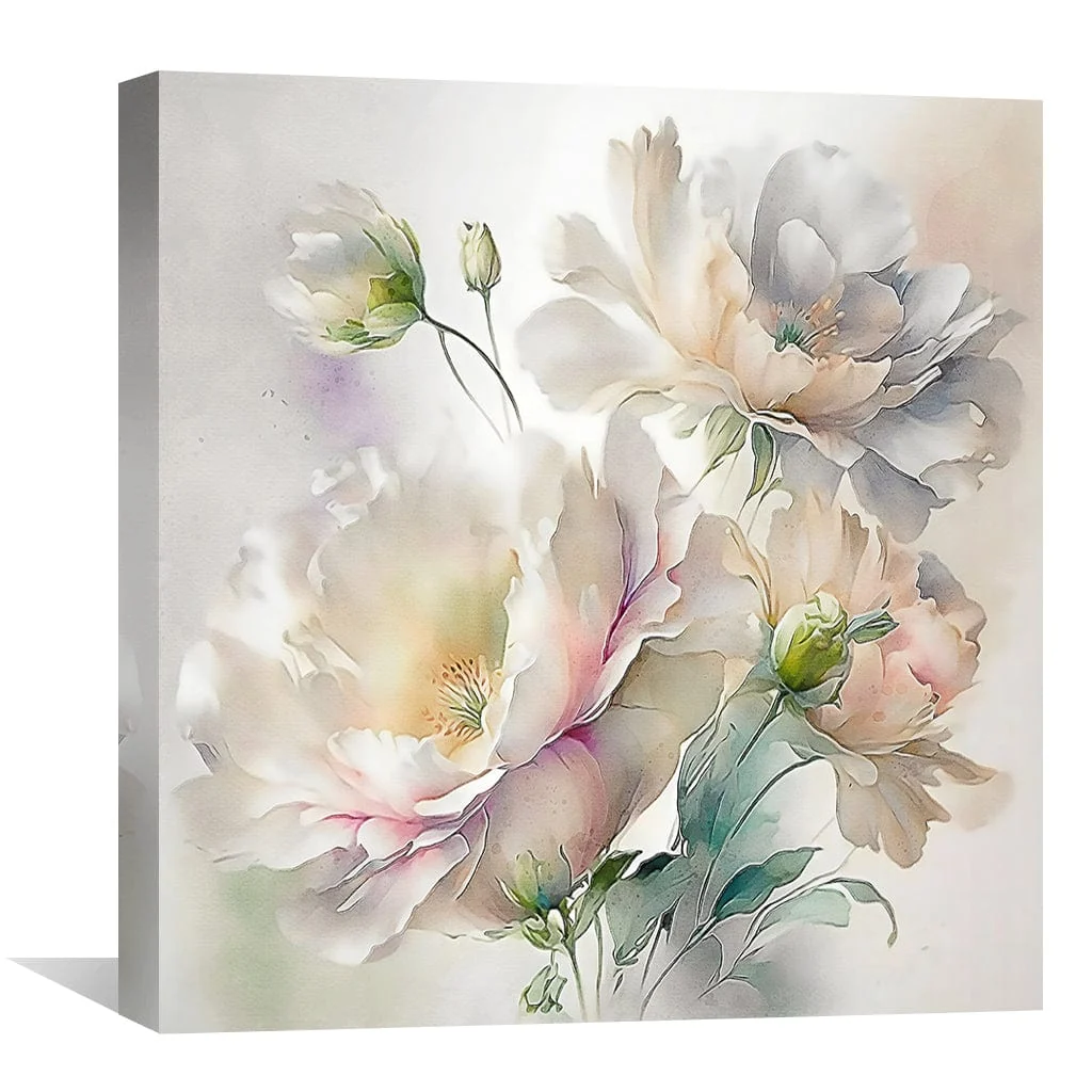 Watercolor Florals Canvas - Image 4