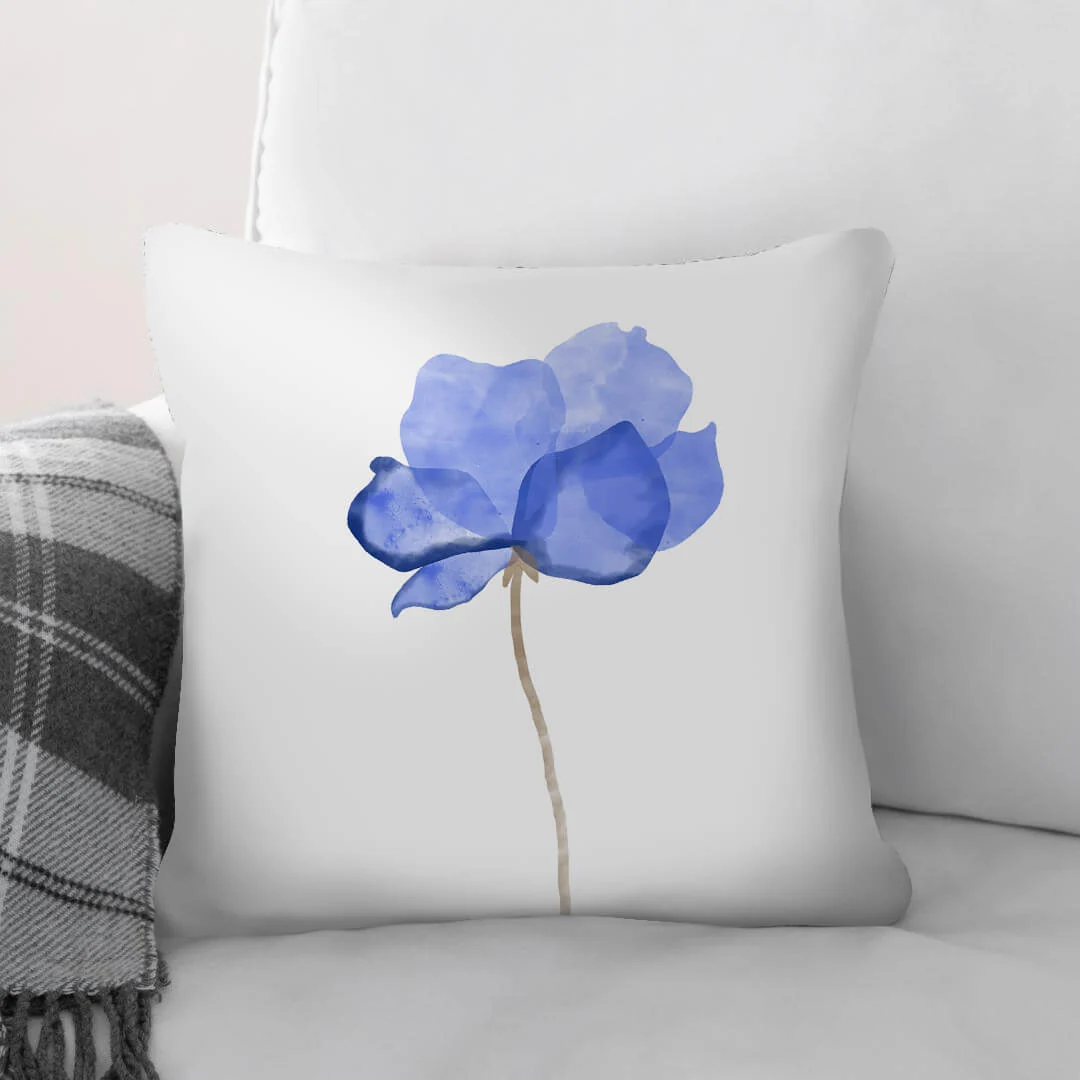 Watercolor Flowers C Cushion - Image 2