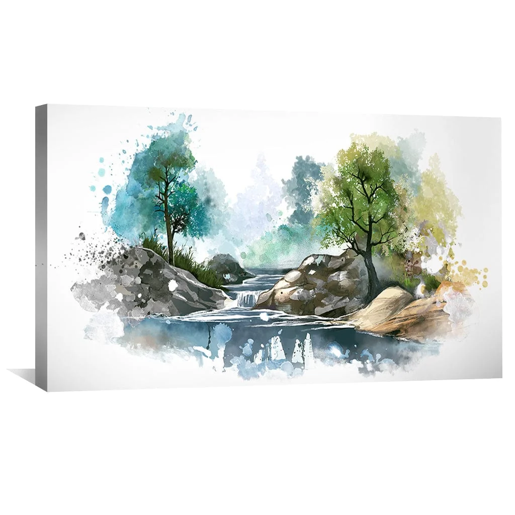 Watercolor Nature Canvas - Image 4