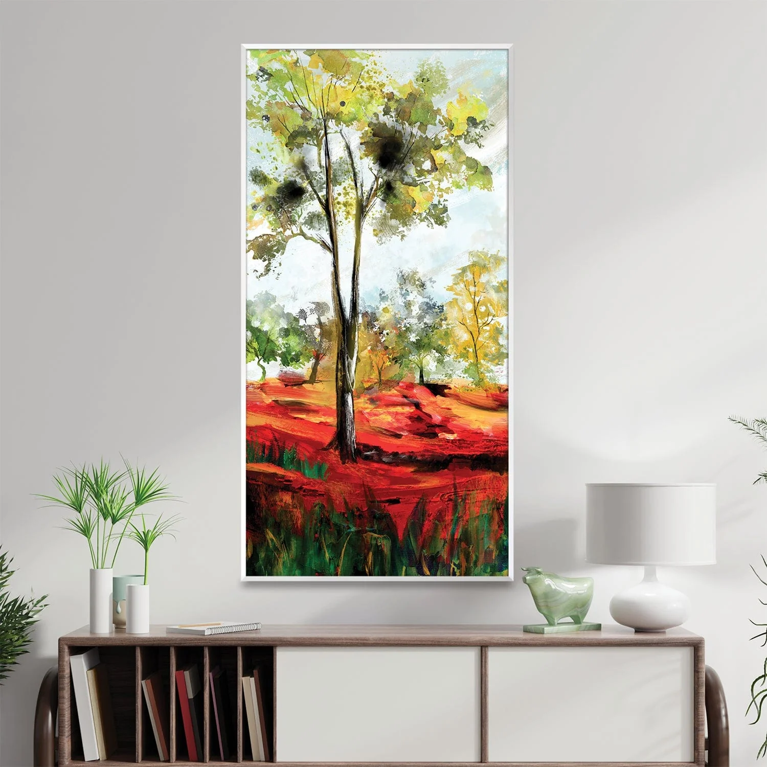 Watercolor Tree Symphony Canvas - Image 3