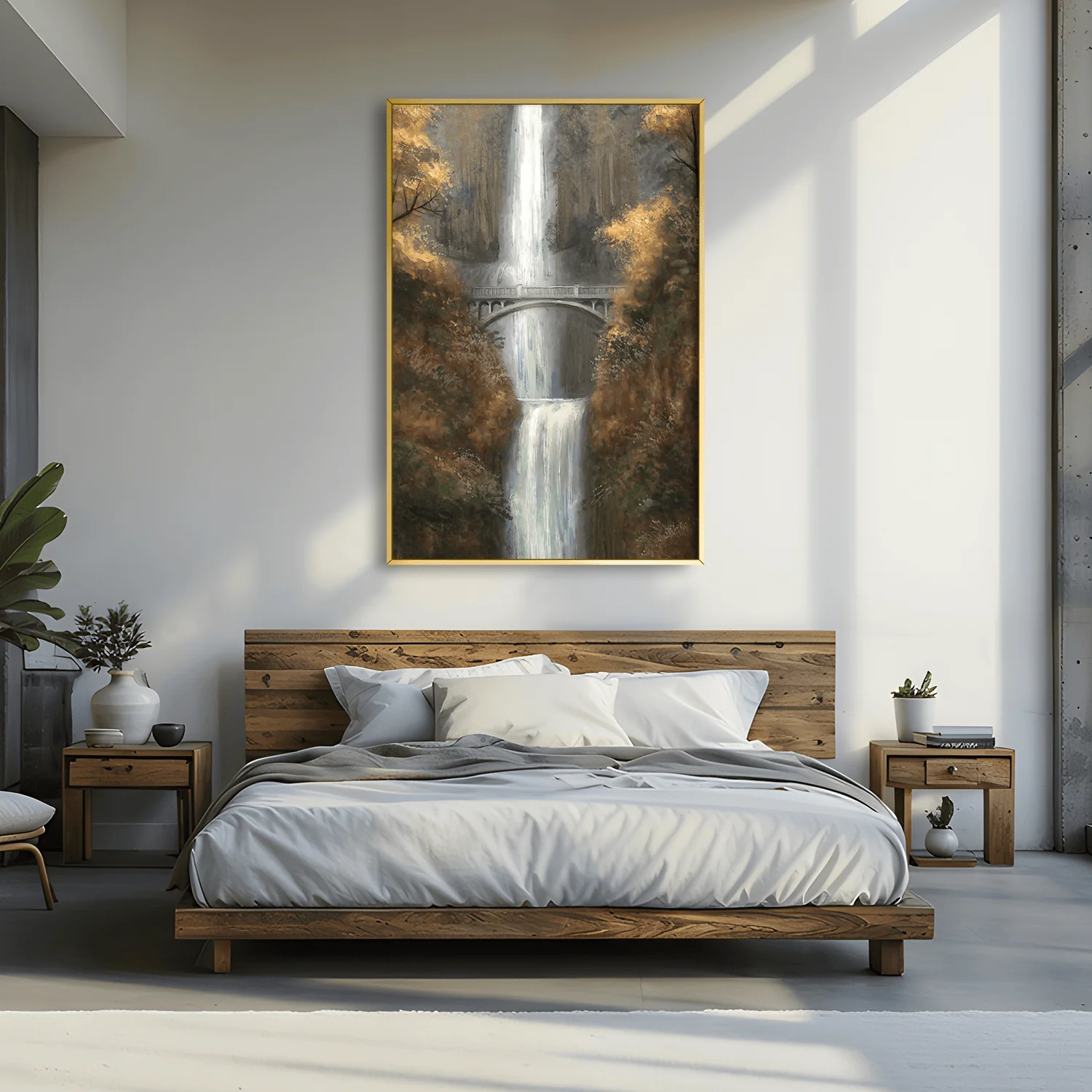 Waterfall Bridge Canvas - Image 2