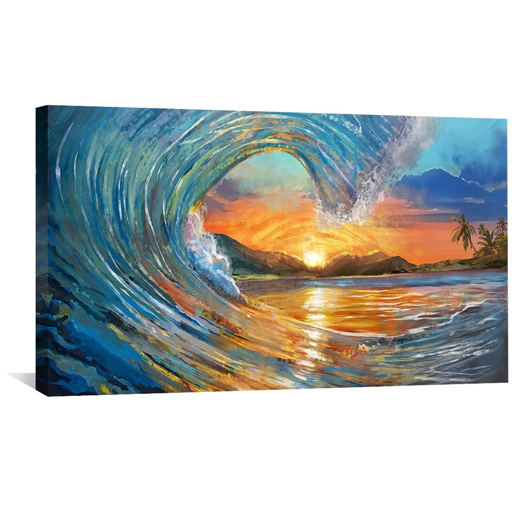 Waves Hold Light Canvas - Image 4