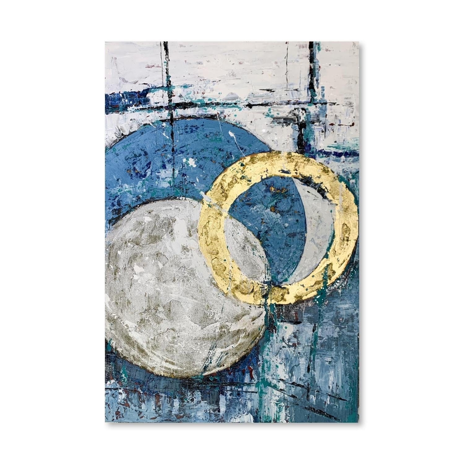 Wheels of Abstract Oil Painting - Image 3