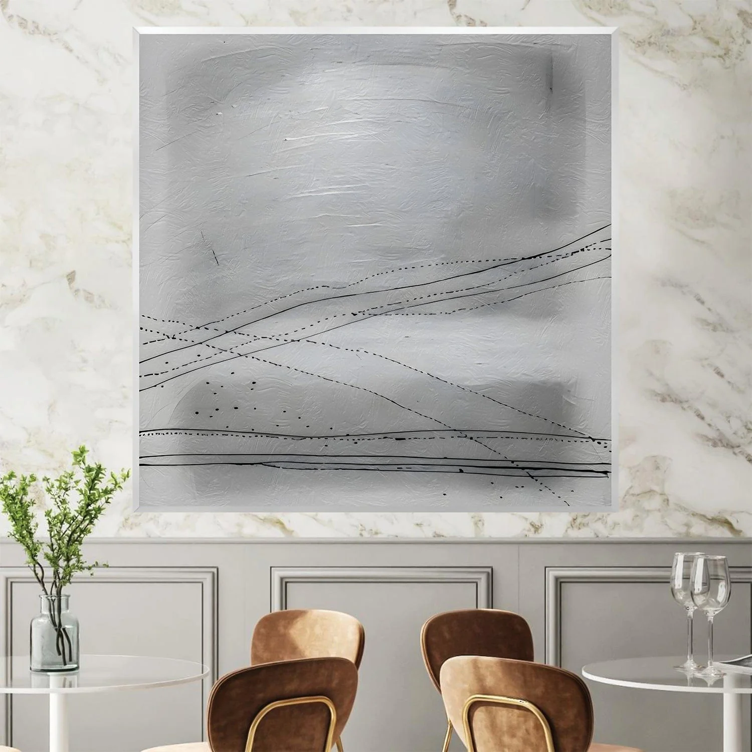 Whispering Grayscale Canvas - Image 3