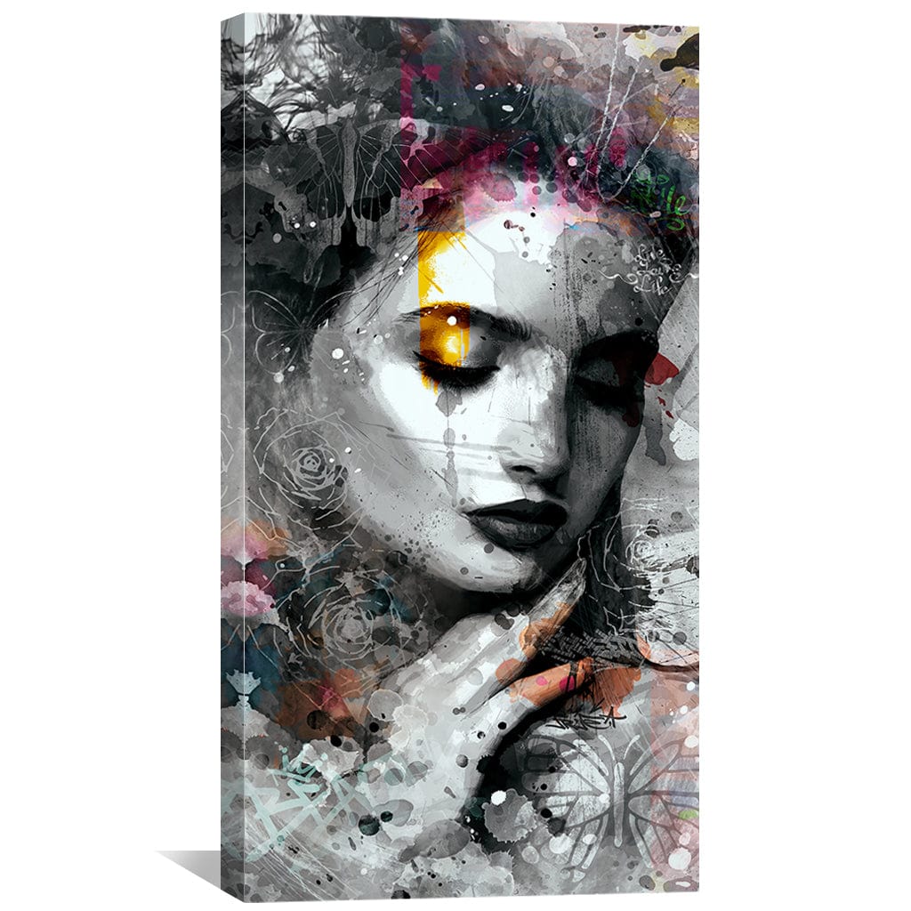 Whispers of Ink and Color Canvas - Image 4