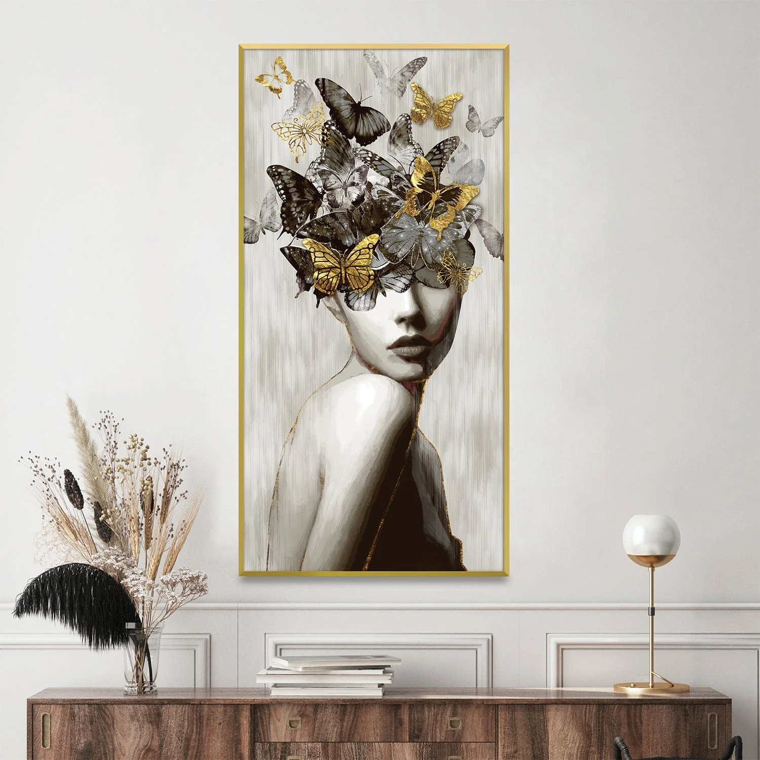 Whispers of the Monarch's Crown Canvas - Image 2