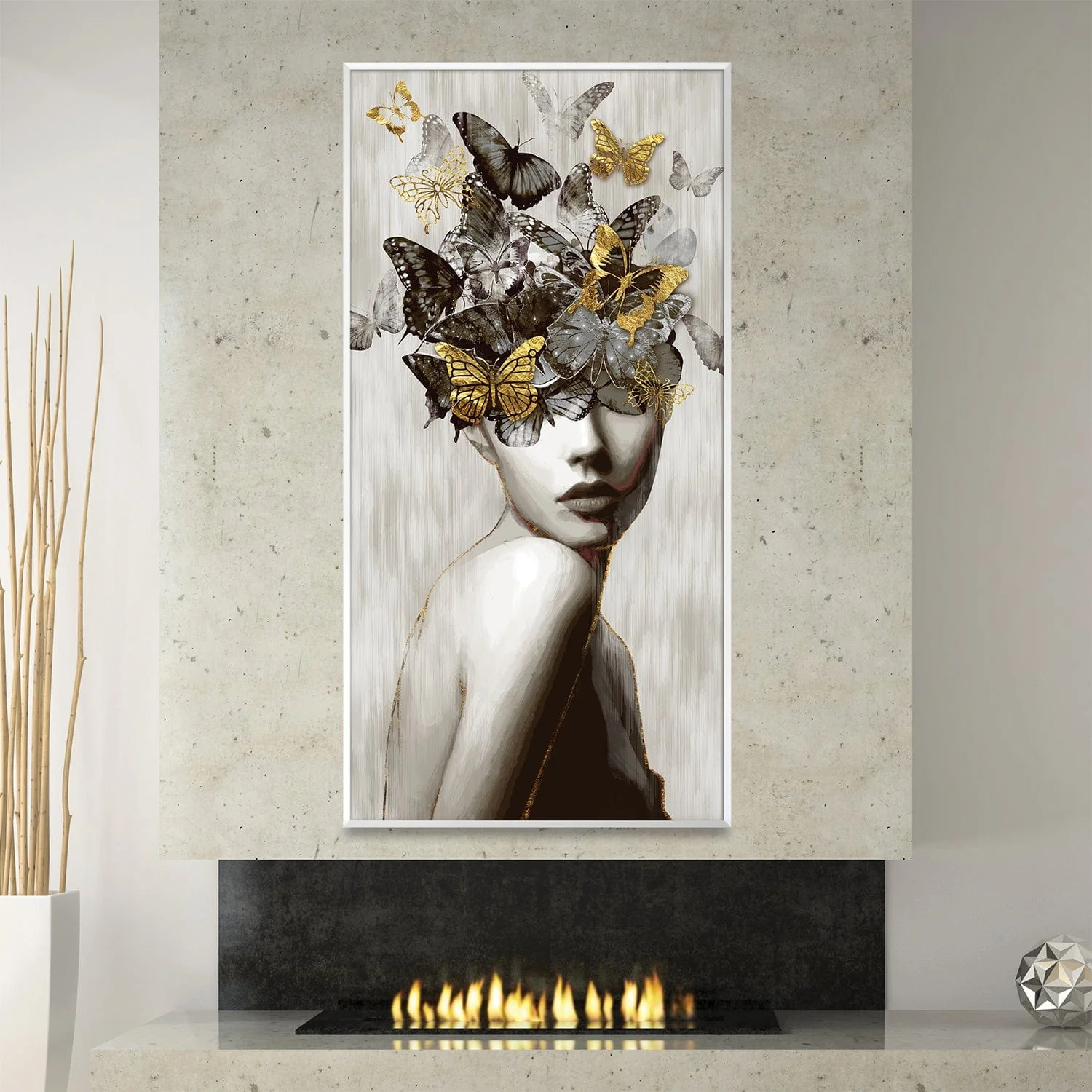 Whispers of the Monarch's Crown Canvas - Image 3