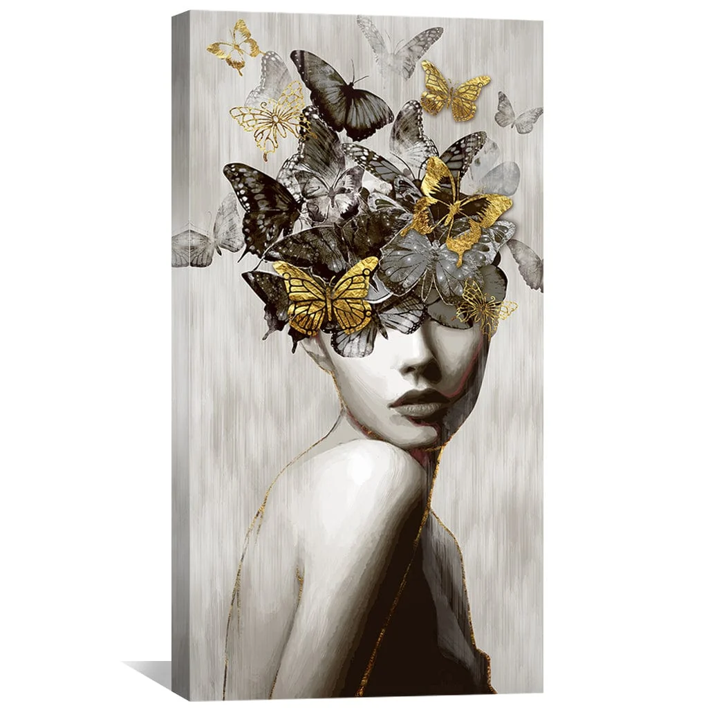Whispers of the Monarch's Crown Canvas - Image 4