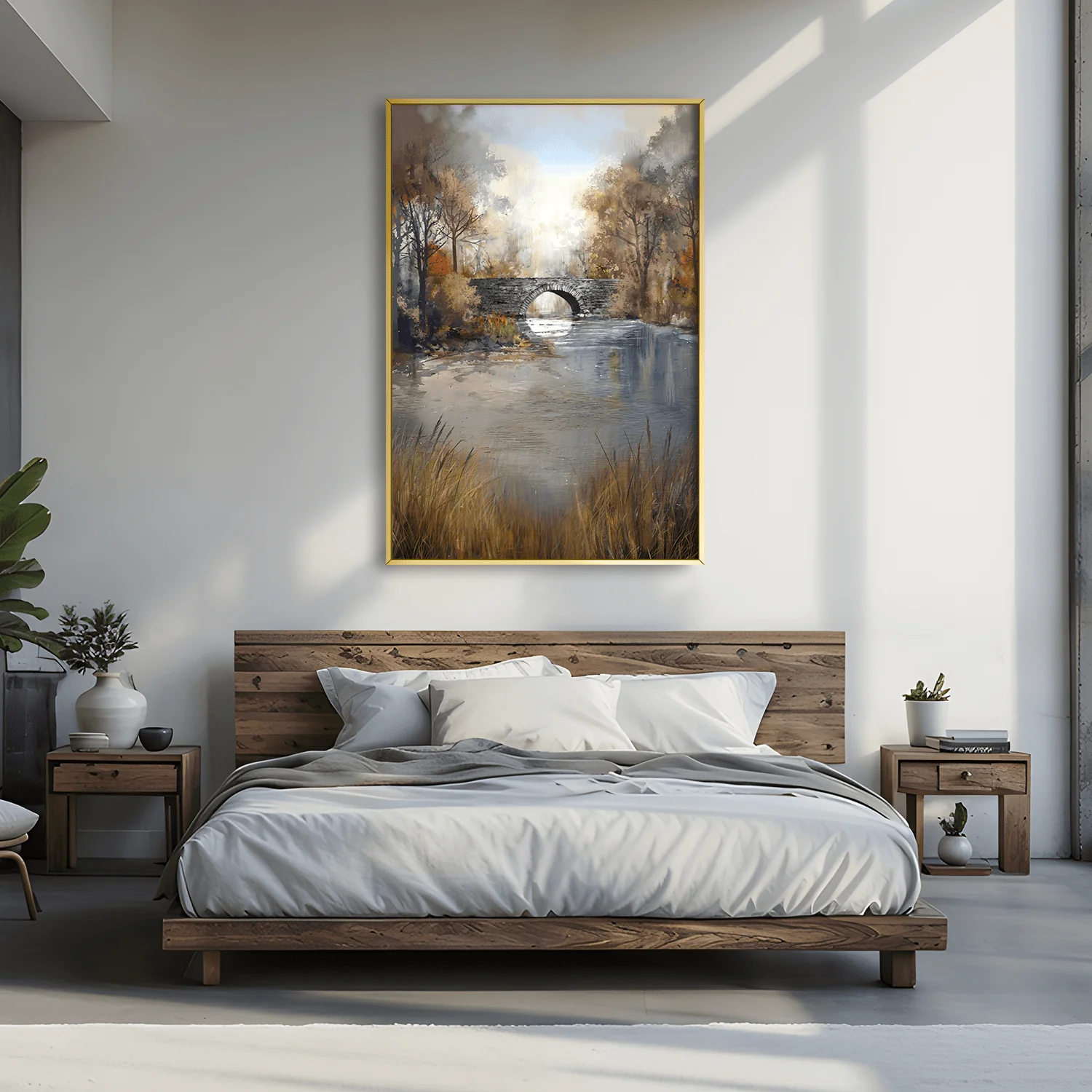 Whispers of the Stone Bridge Canvas - Image 2