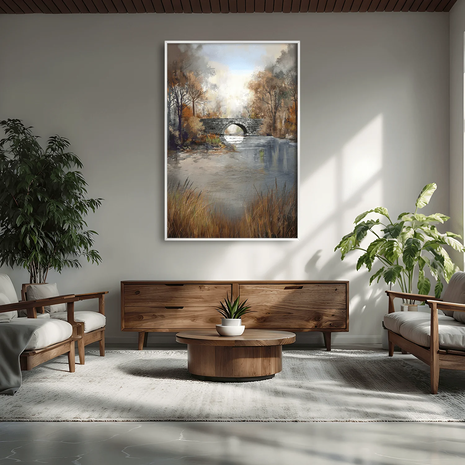 Whispers of the Stone Bridge Canvas - Image 3