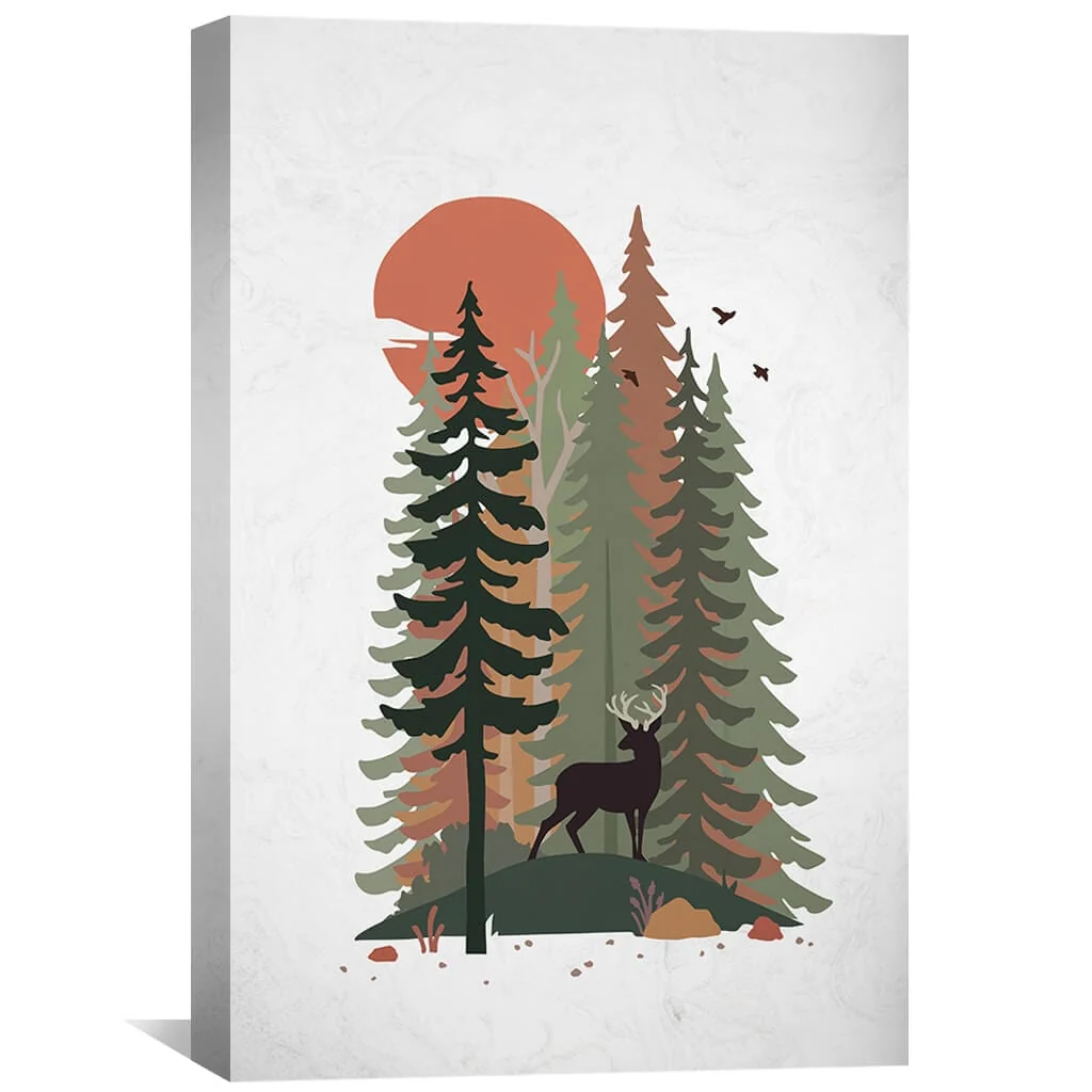 Wild Deer Canvas - Image 2